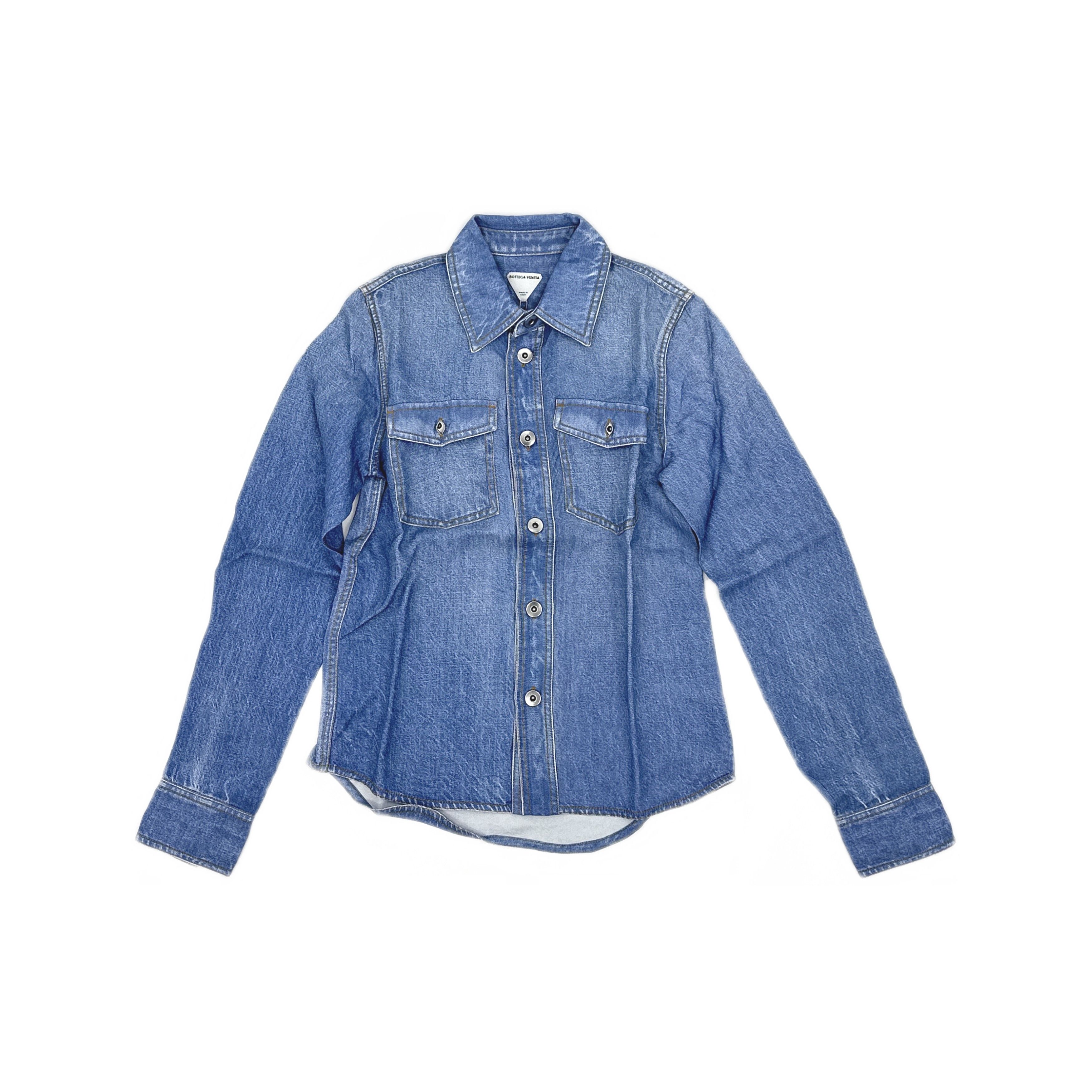 Bottega Veneta Bottega Veneta Bleach Effect Button Up Shirt Size 36 Size XS / US 0-2 / IT 36-38 - 1 Thumbnail