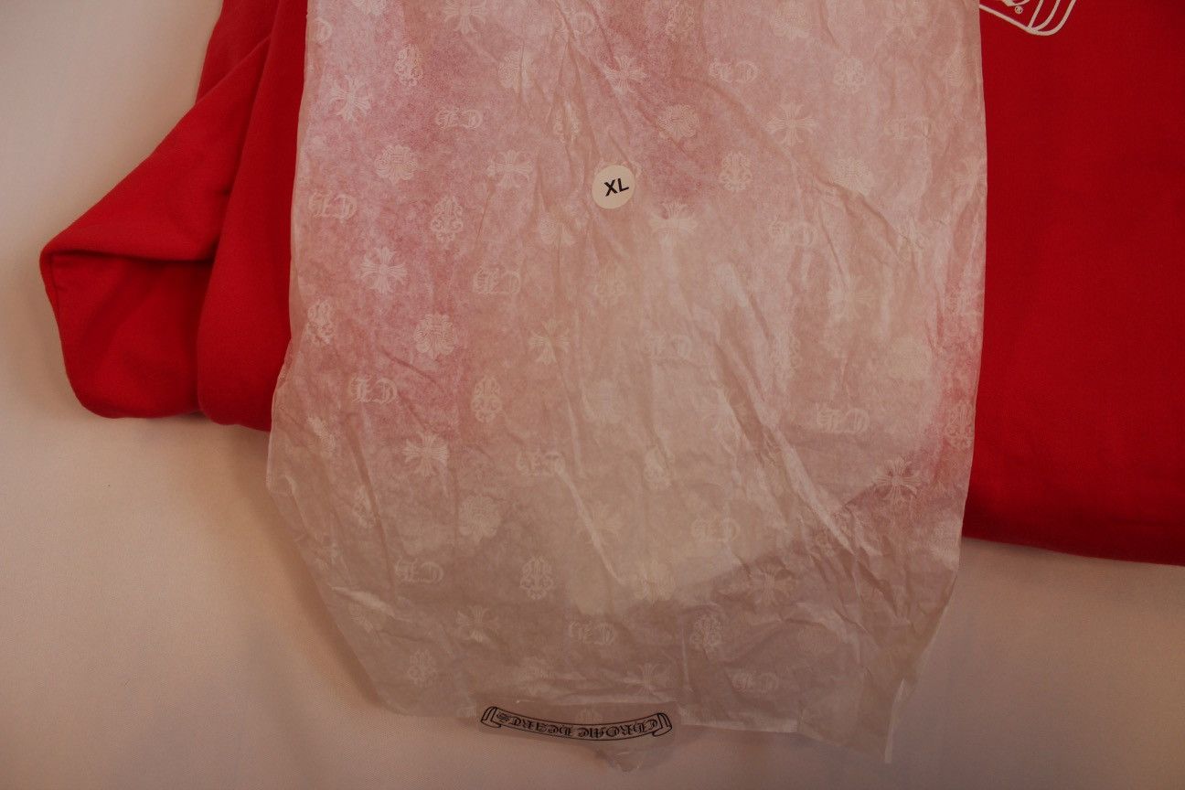 Chrome Hearts Chrome Hearts Red Scroll Hoodie Size US XL / EU 56 / 4 - 18 Thumbnail