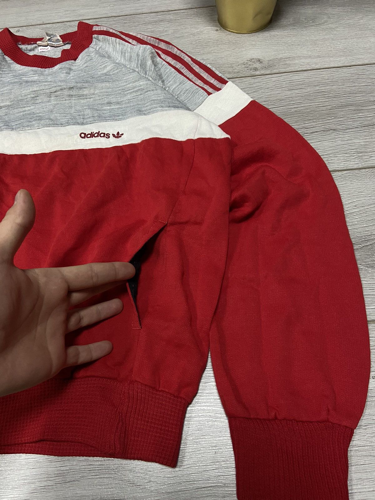 Adidas Adidas Ventex made in France vintage sweatshirt stripes Size US L / EU 52-54 / 3 - 5 Thumbnail