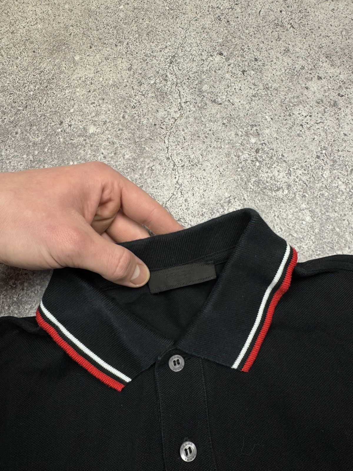 Prada Prada Red Tab Polo T Shirt Black Size US S / EU 44-46 / 1 - 4 Thumbnail