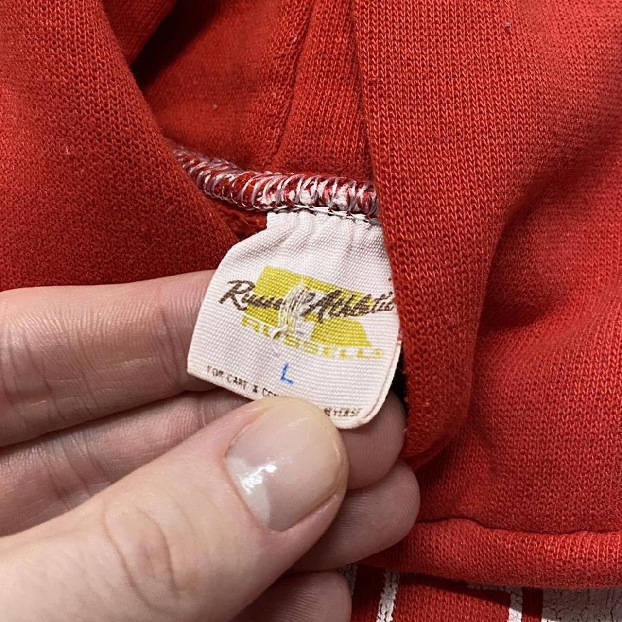 Russell Athletic × Vintage Vintage 70s Russell Athletics Indiana University Hoodie Size US L / EU 52-54 / 3 - 4 Thumbnail