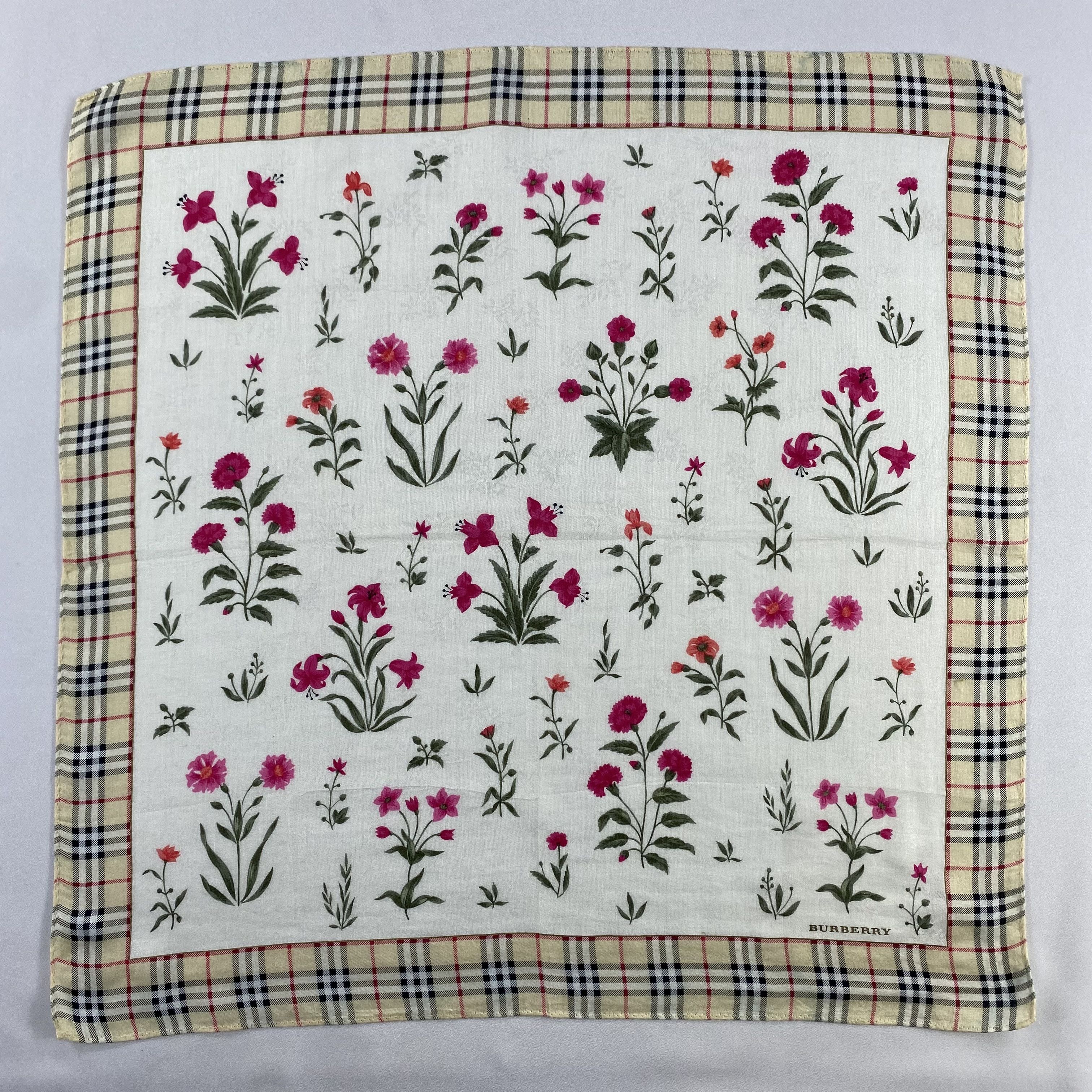 Burberry × Vintage Burberry Handkerchief / Neckerchief / Bandana-P1895 Size ONE SIZE - 1 Thumbnail