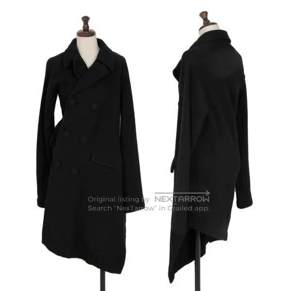 Comme des Garcons Comme Des Garcons Black retro button coat with inclined pl Size XS / US 0-2 / IT 36-38 - 1 Thumbnail