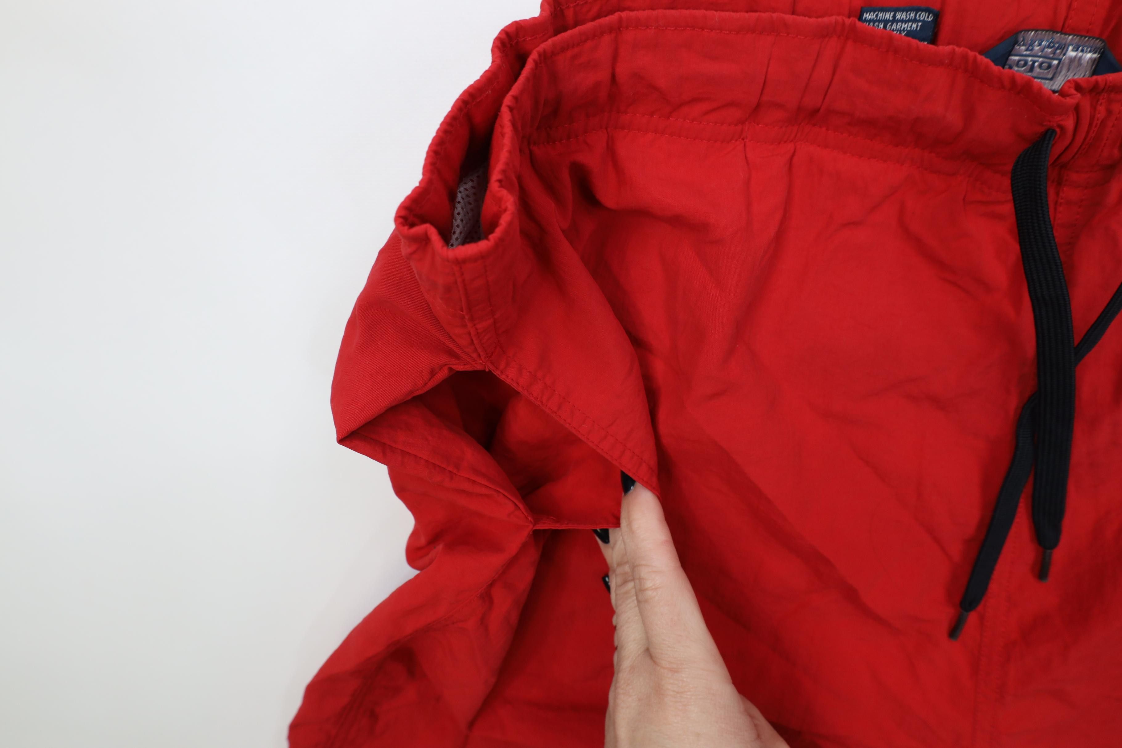 Polo Ralph Lauren Vintage 90s Ralph Lauren Lined Swim Trunks Shorts Red Nylon Size US 34 / EU 50 - 6 Thumbnail