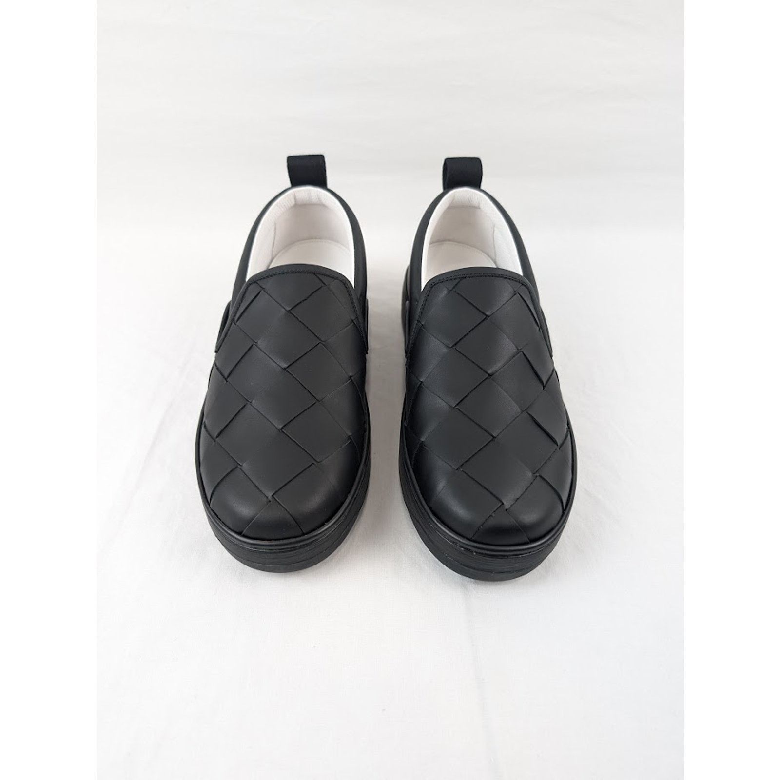 Bottega Veneta o1rshd1 Bolt Calf Intrecciato Sneakers in Nero Size US 7.5 / EU 40-41 - 15 Thumbnail