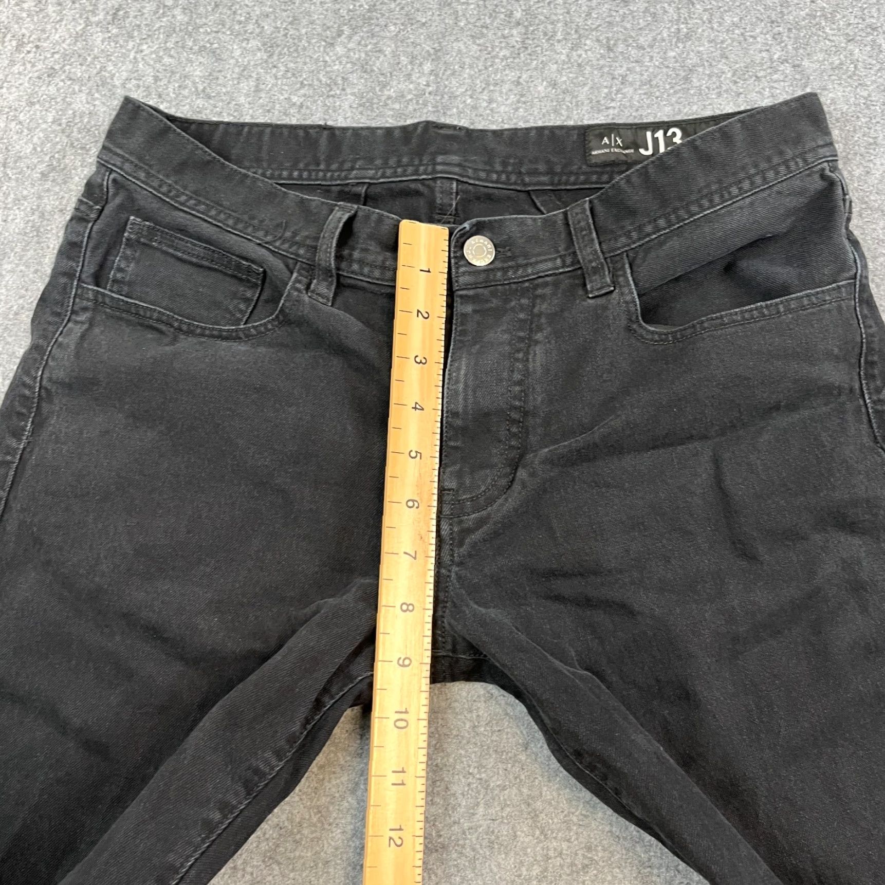 Armani Exchange Armani Exchange Jeans Slim Tapered 32 Dark Wash Black Stretch J13 Mens Denim 5-Pocket Design Slim Fit Size US 32 / EU 48 - 5 Thumbnail