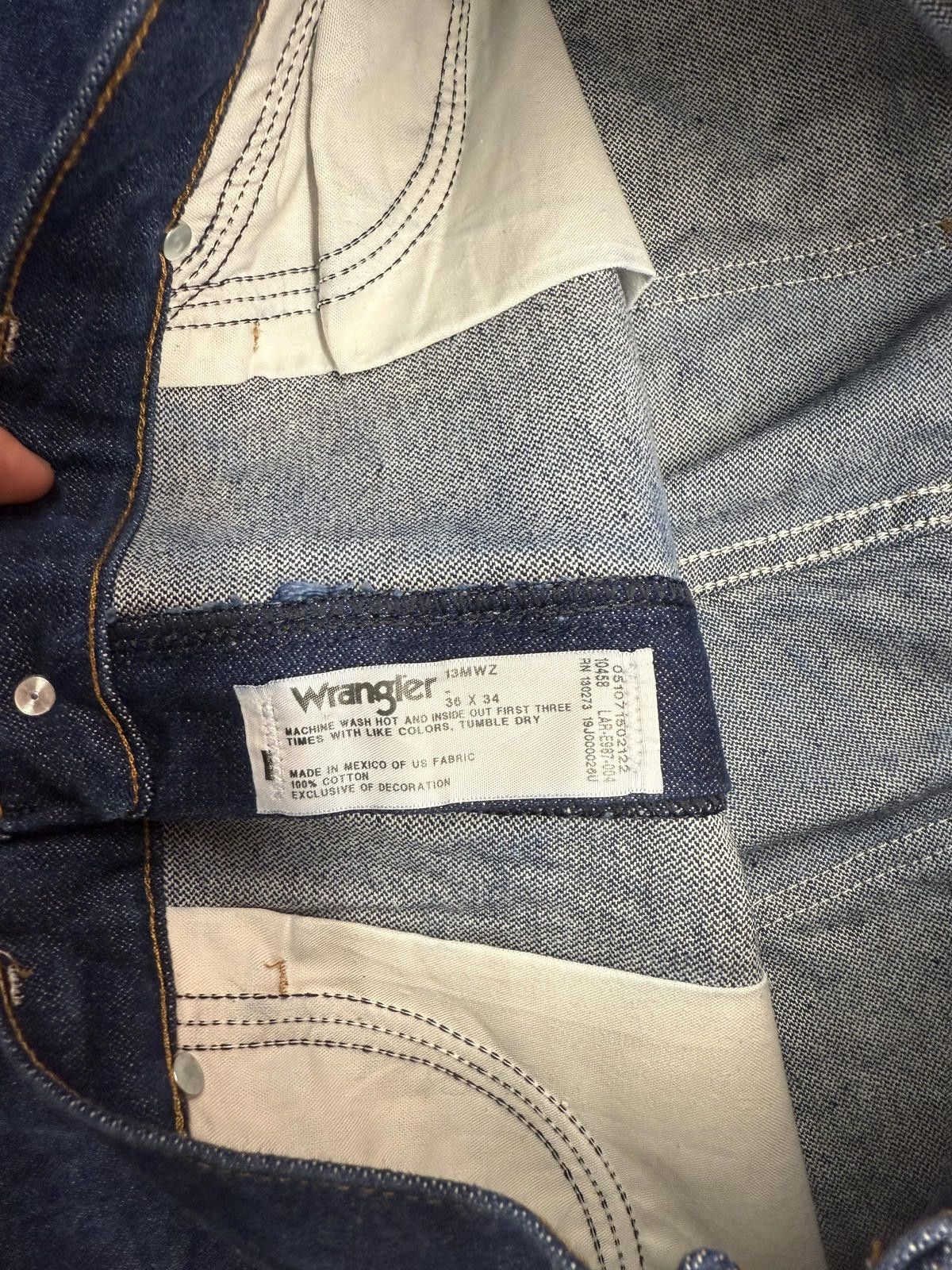 Wrangler Vintage 90s USA Wrangler Cowboy Cut Bootcut Jeans Size US 34 / EU 50 - 2 Thumbnail