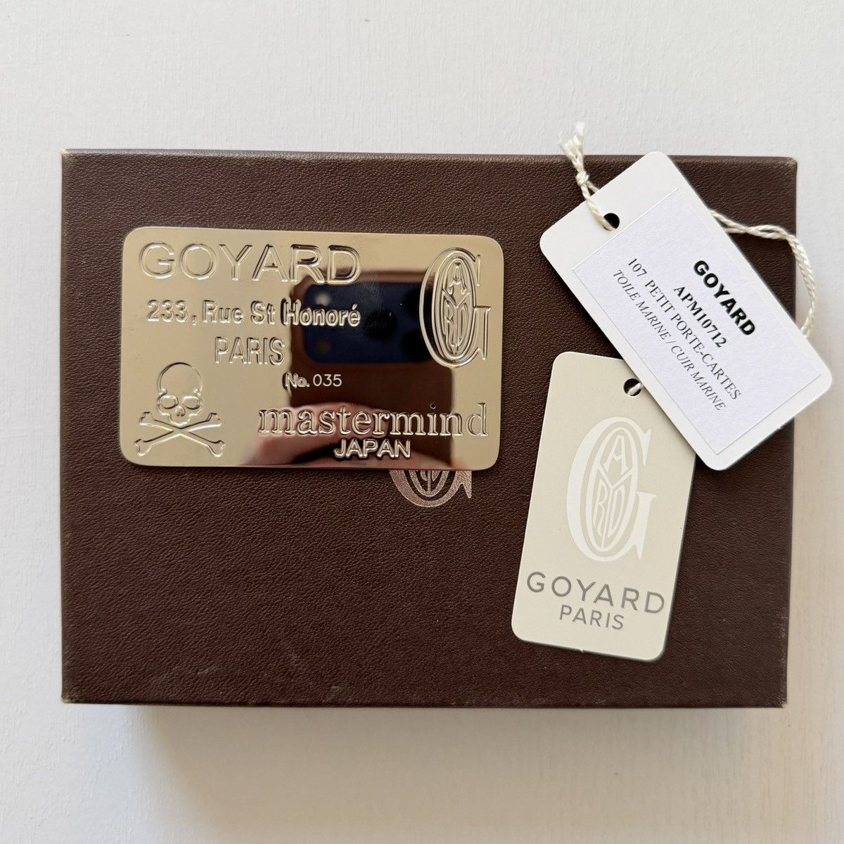 Goyard Goyard Mastermind Metal Numbering Plate RARE 100% Authentic Size ONE SIZE - 1 Thumbnail