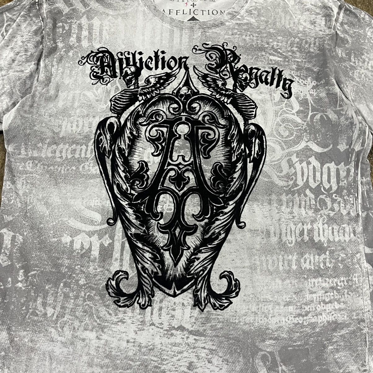 Affliction × Vintage Crazy Y2K Affliction Tee Shirt Grunge Goth Opium Skater Size US L / EU 52-54 / 3 - 4 Thumbnail