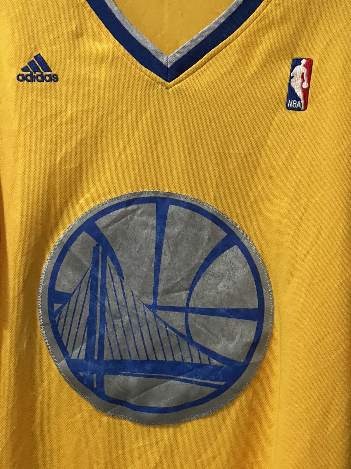 Adidas Adidas Steph Curry GS Warriors Sleeved Jersey Large Bin 1 Size US L / EU 52-54 / 3 - 2 Thumbnail