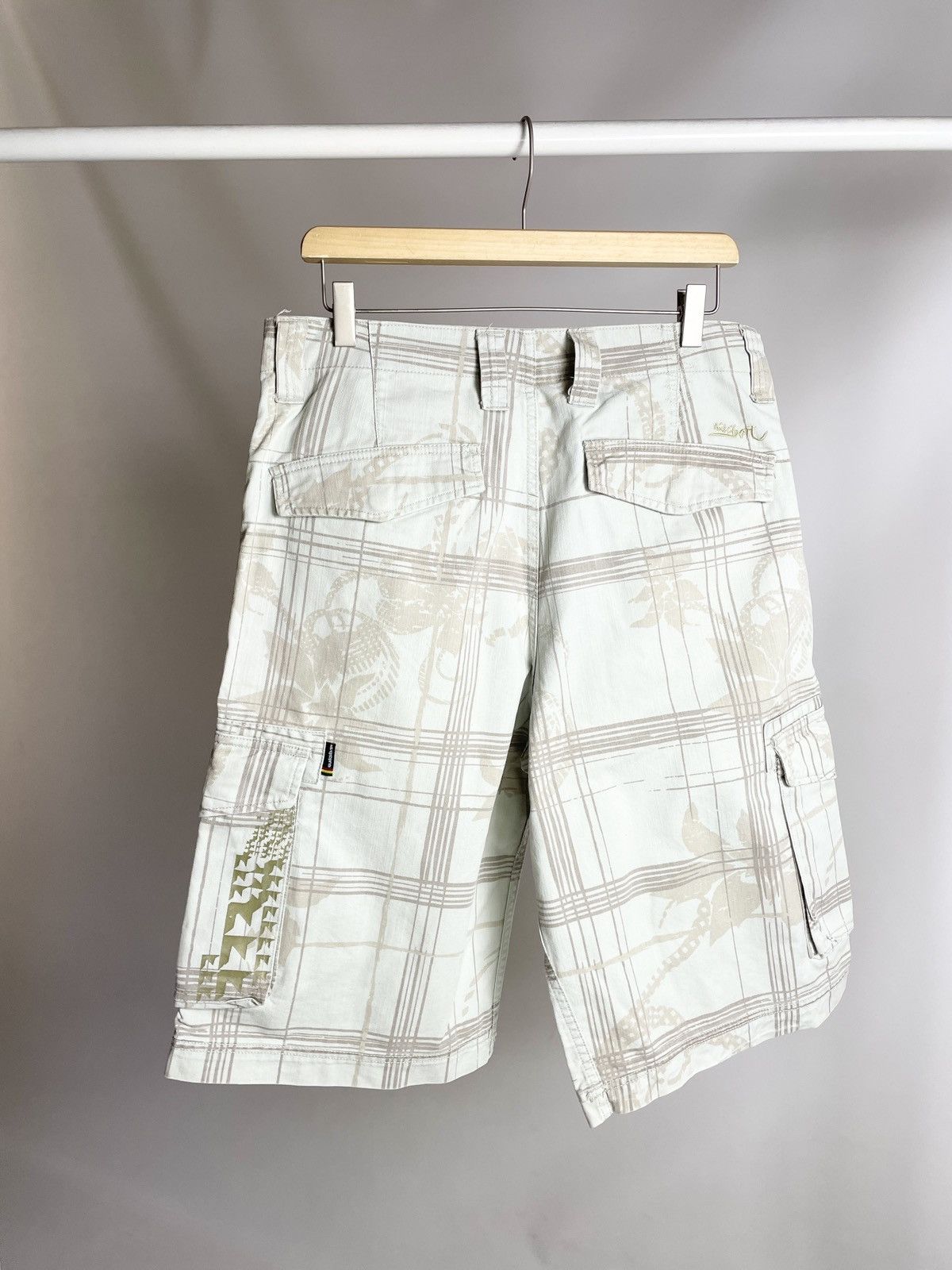 Other VINTAGE 👽 Quiksilver Flower Printed Cargo surfing Shorts Size US 30 / EU 46 - 10 Thumbnail