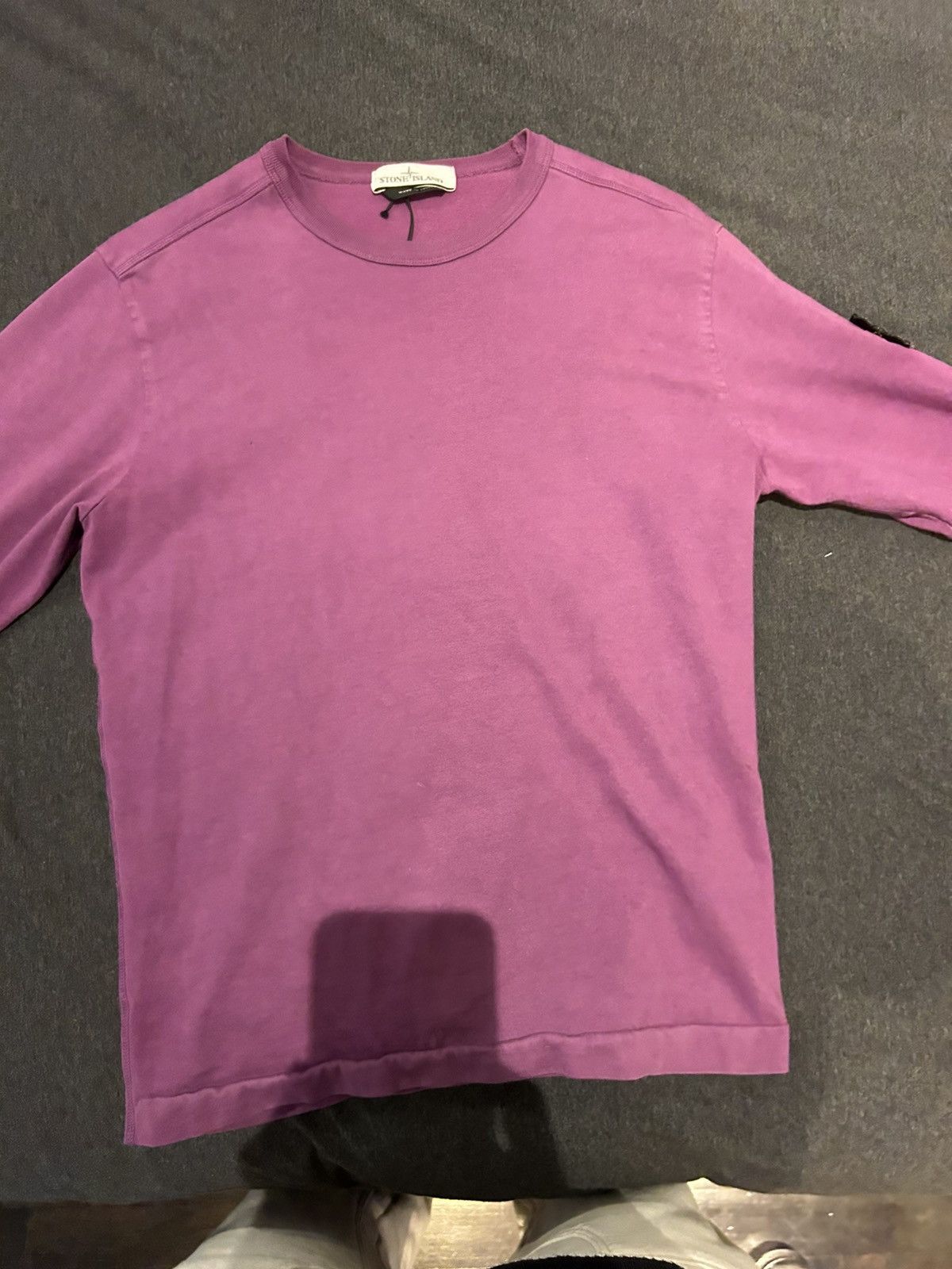 image of Stone Island Long Sleeve in Purple, Men's (Size Small)