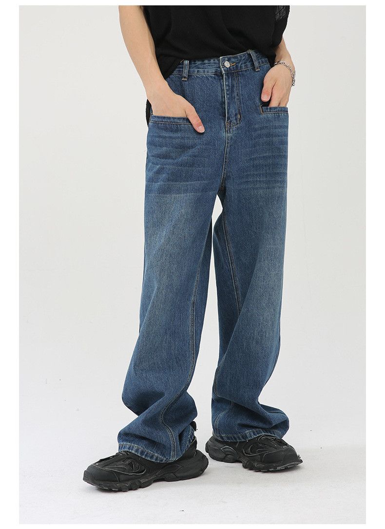 Japanese Brand Retro pocket design straight jeans Japanese loose Size US 32 / EU 48 - 3 Thumbnail