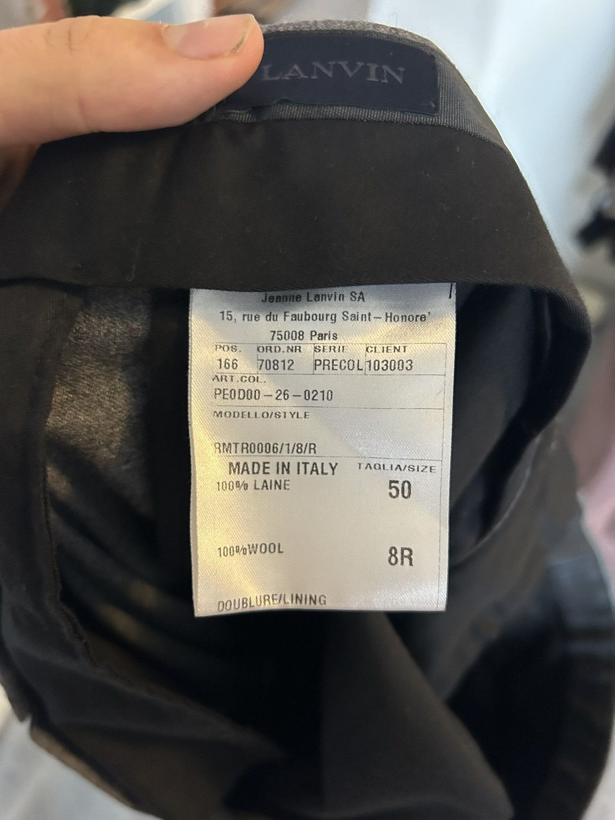 Lanvin Lanvin Wool Trousers - Size 50 Size US 34 / EU 50 - 10 Thumbnail