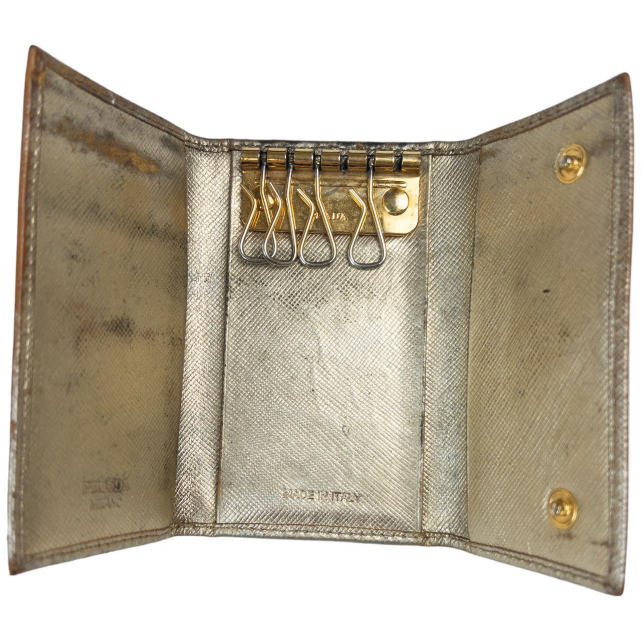 Prada Vintage Prada Gold Key Holder Size ONE SIZE - 3 Thumbnail
