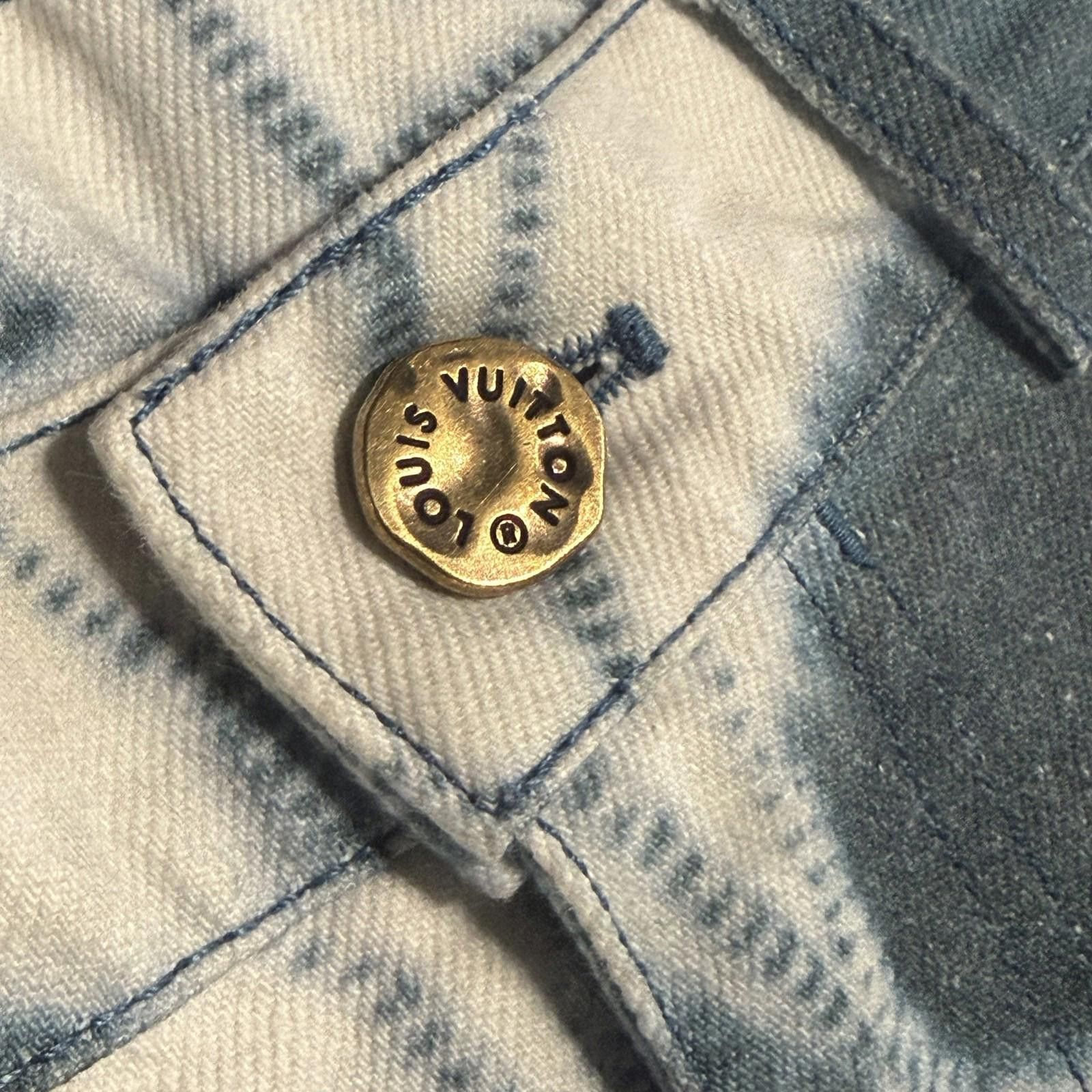 Louis Vuitton Louis Vuitton Monogram Shibori Printed Denim 36 Size US 36 / EU 52 - 12 Thumbnail