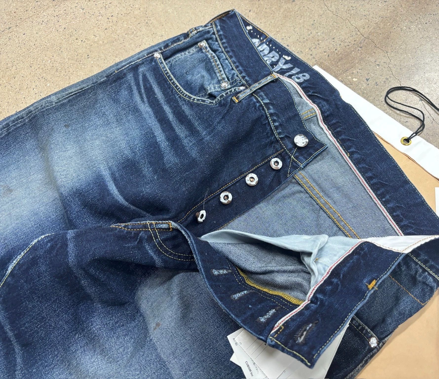 Visvim Visvim Dry18 Social Sculpture 01.2 Dry-18 Distressed Jeans Size US 33 - 4 Thumbnail