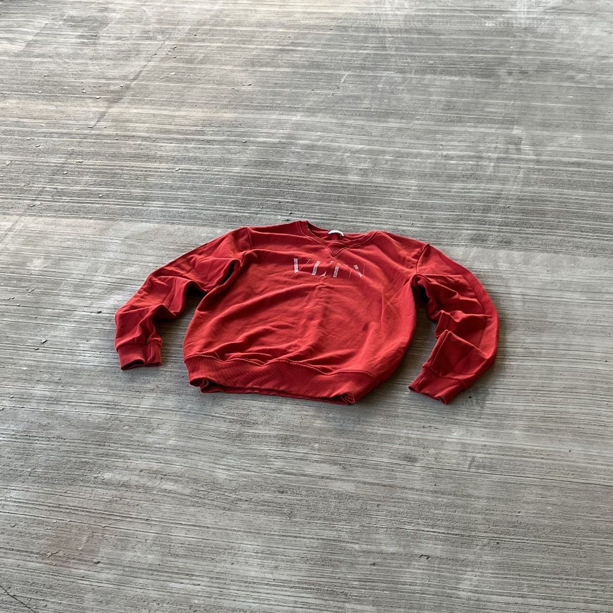 Valentino × Vintage Valentino Rare Vintage Big Logo Sweatshirt Longsleeve Size US XL / EU 56 / 4 - 1 Thumbnail