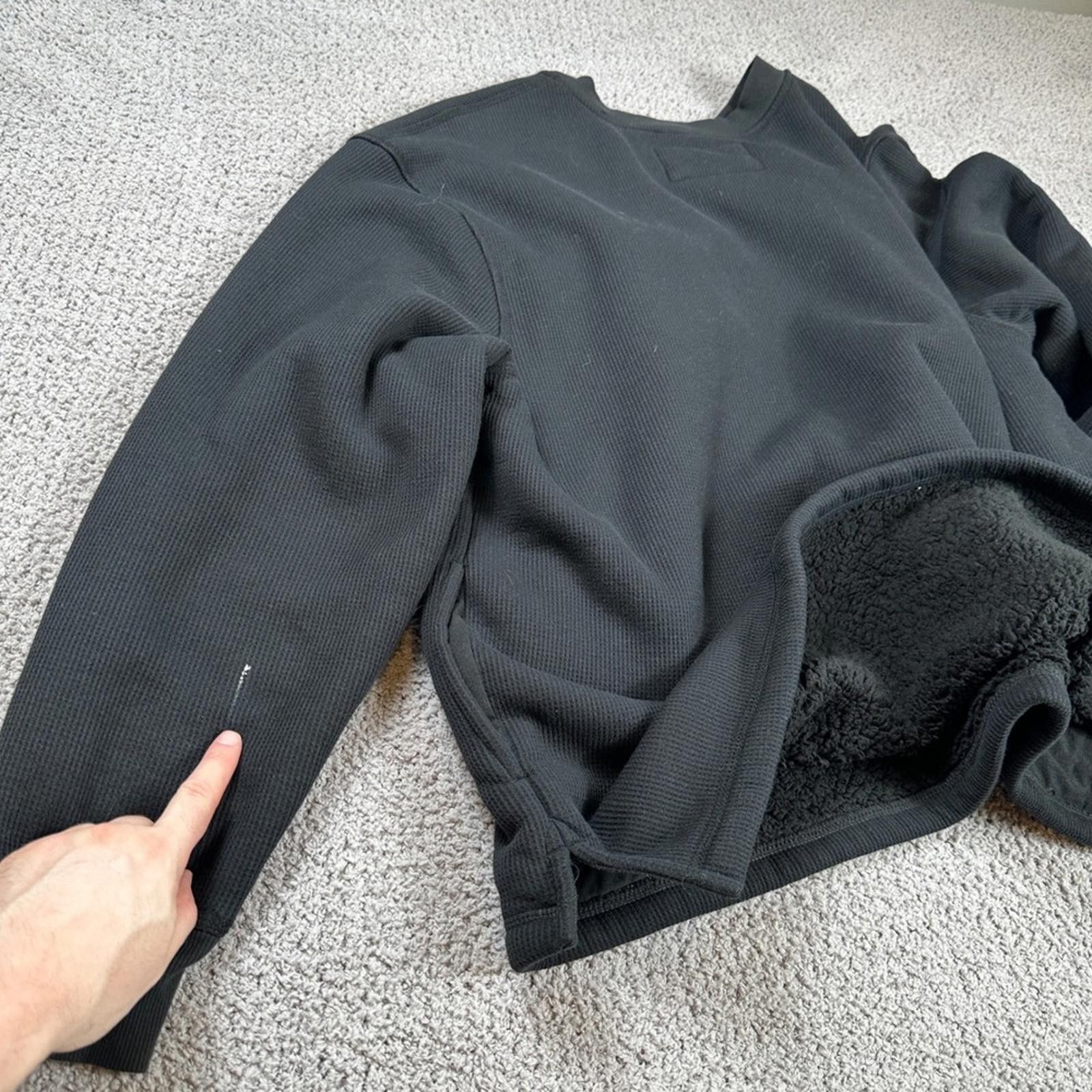 Other RW Rugged Wear Mens Thermal Henley Pullover Sherpa Black XXL Size US XXL / EU 58 / 5 - 6 Thumbnail