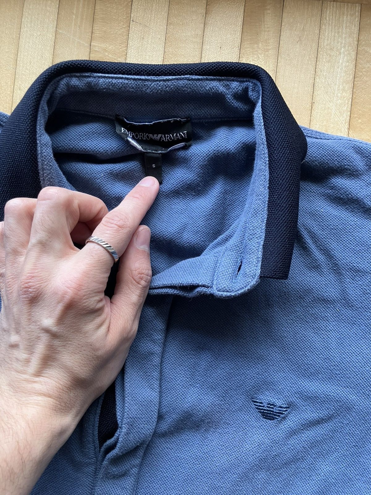 Armani Blue Armani polo shirt with a vintage vibe polo Size US S / EU 44-46 / 1 - 2 Thumbnail