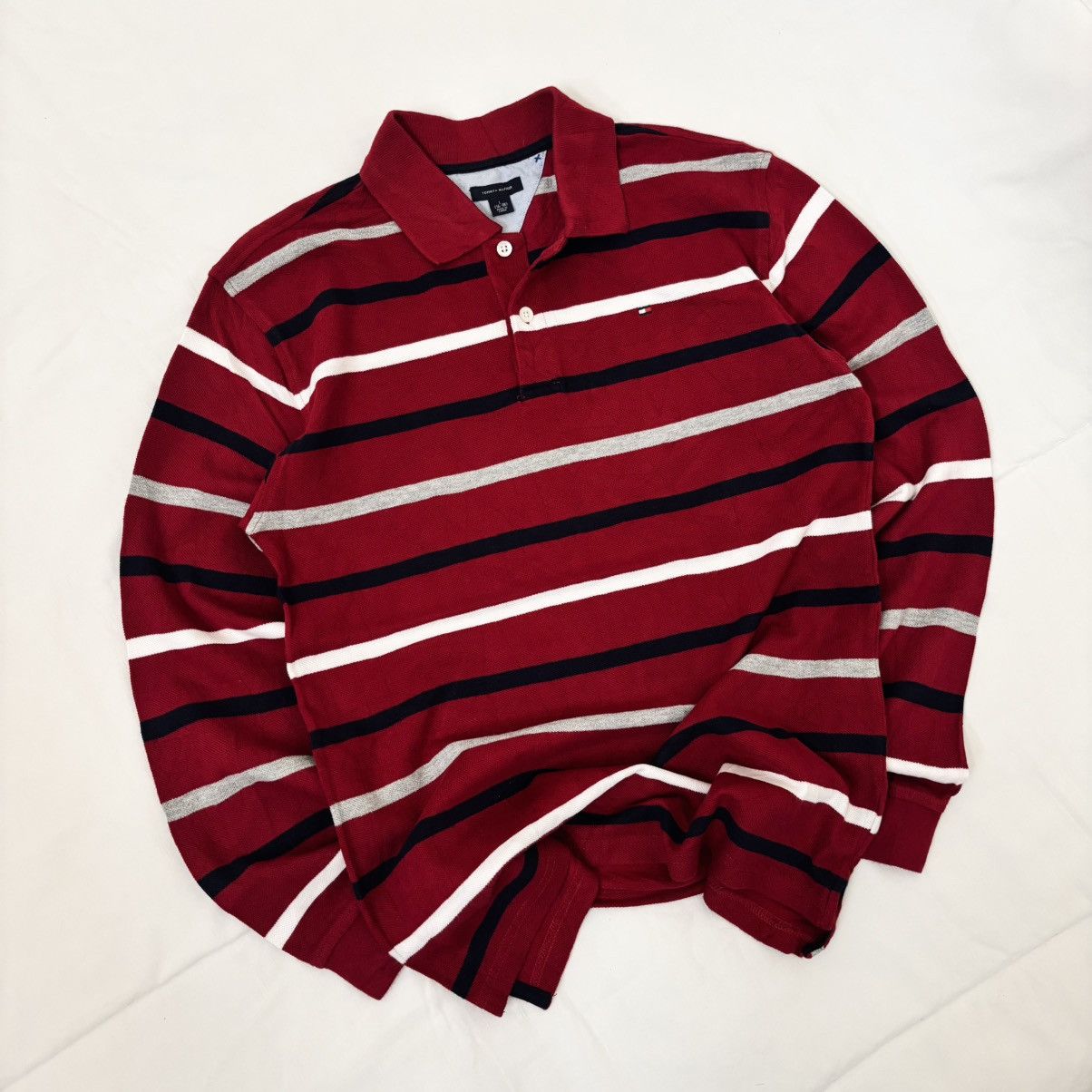 Tommy Hilfiger Tommy Hilfiger Stripes Collar Longsleeve Size US S / EU 44-46 / 1 - 1 Thumbnail