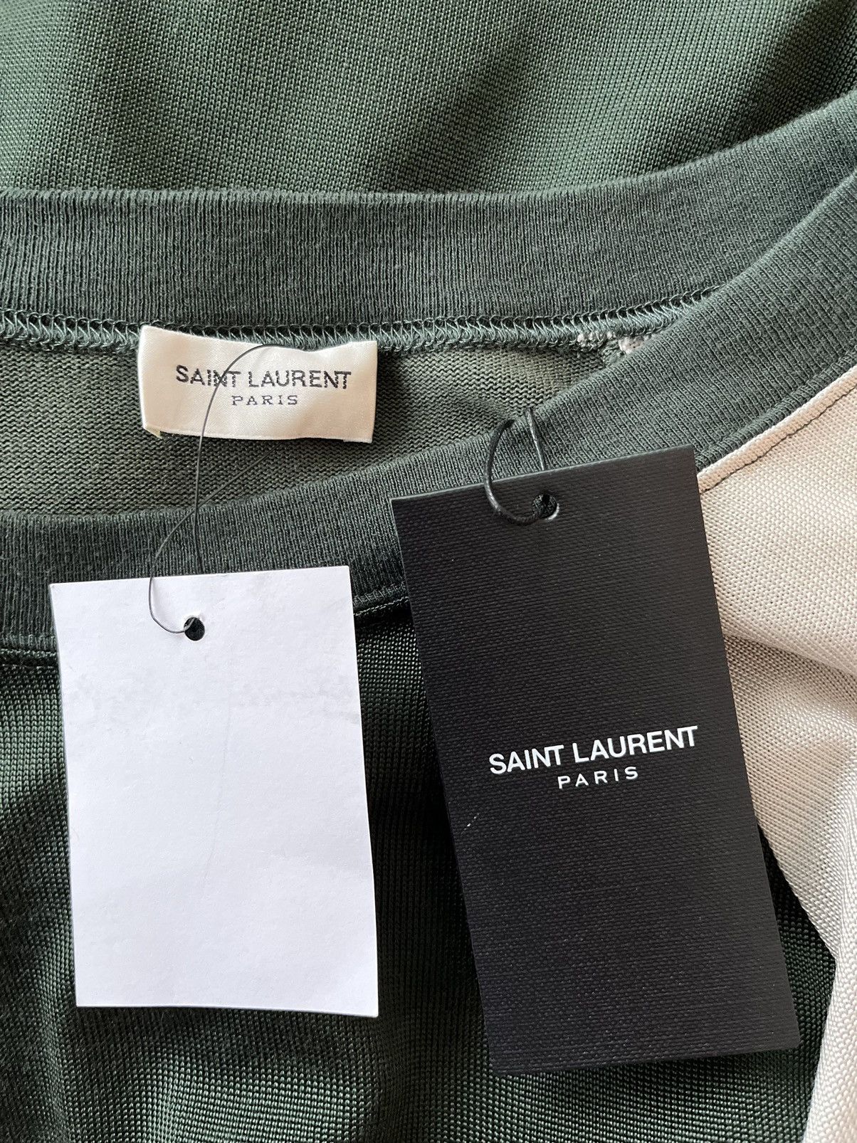 Saint Laurent Paris Rare Saint Laurent Brand New Runway Rive Gauche Tee T-shirt Size US L / EU 52-54 / 3 - 6 Thumbnail