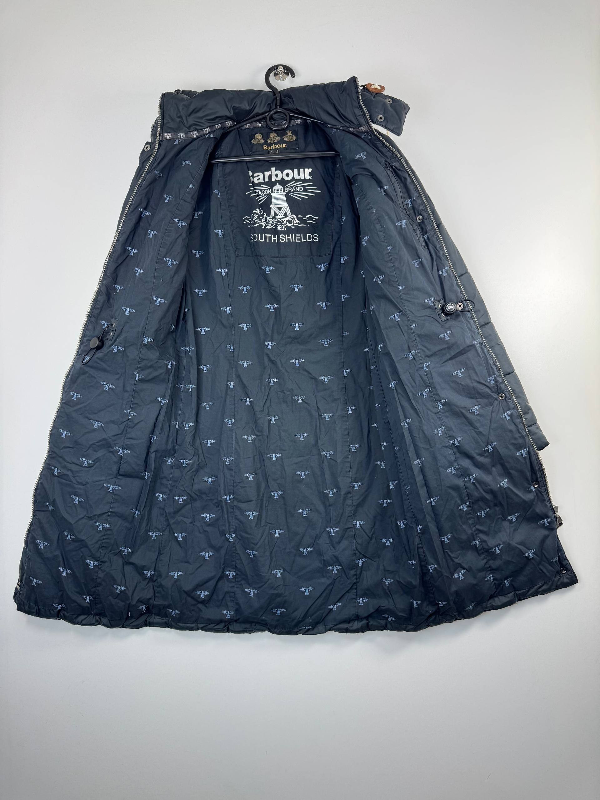 Barbour Barbour Beacon Quilted Hooded Coat Navy Womens Size S Size S / US 4 / IT 40 - 6 Thumbnail