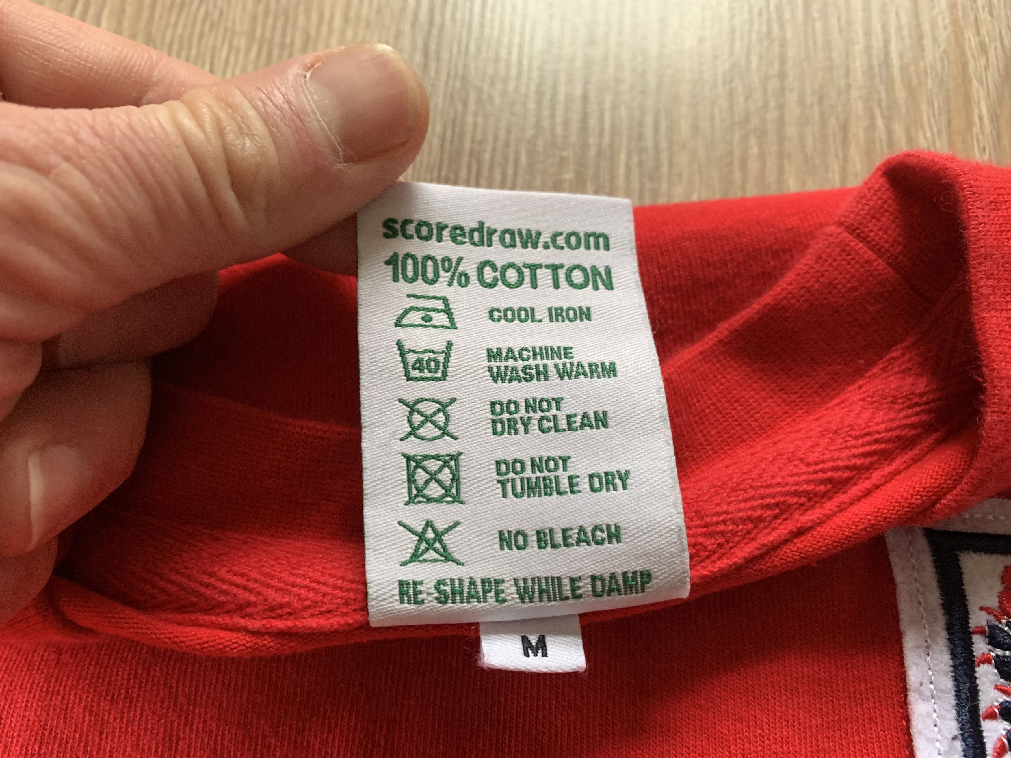 Vintage Score Draw Cotton England 6 Long Sleeve T-Shirt Size US M / EU 48-50 / 2 - 8 Thumbnail