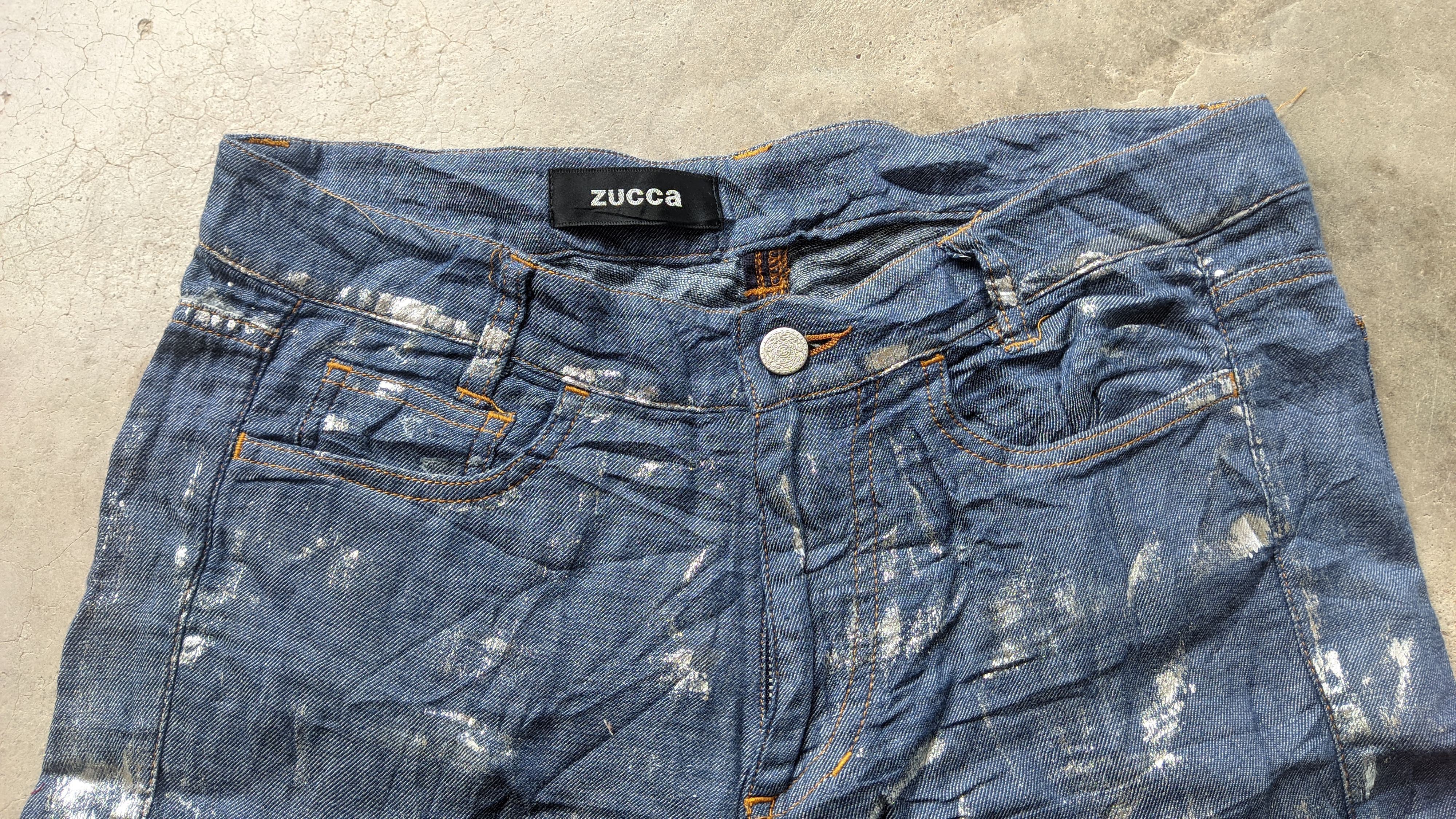 Designer × Zucca Zucca Soft Jeans Trashed Design Size US 30 / EU 46 - 5 Thumbnail