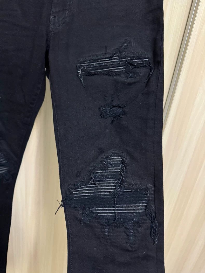 Amiri Amiri 17ss MX1 Patched Black Denim Size US 30 / EU 46 - 3 Thumbnail