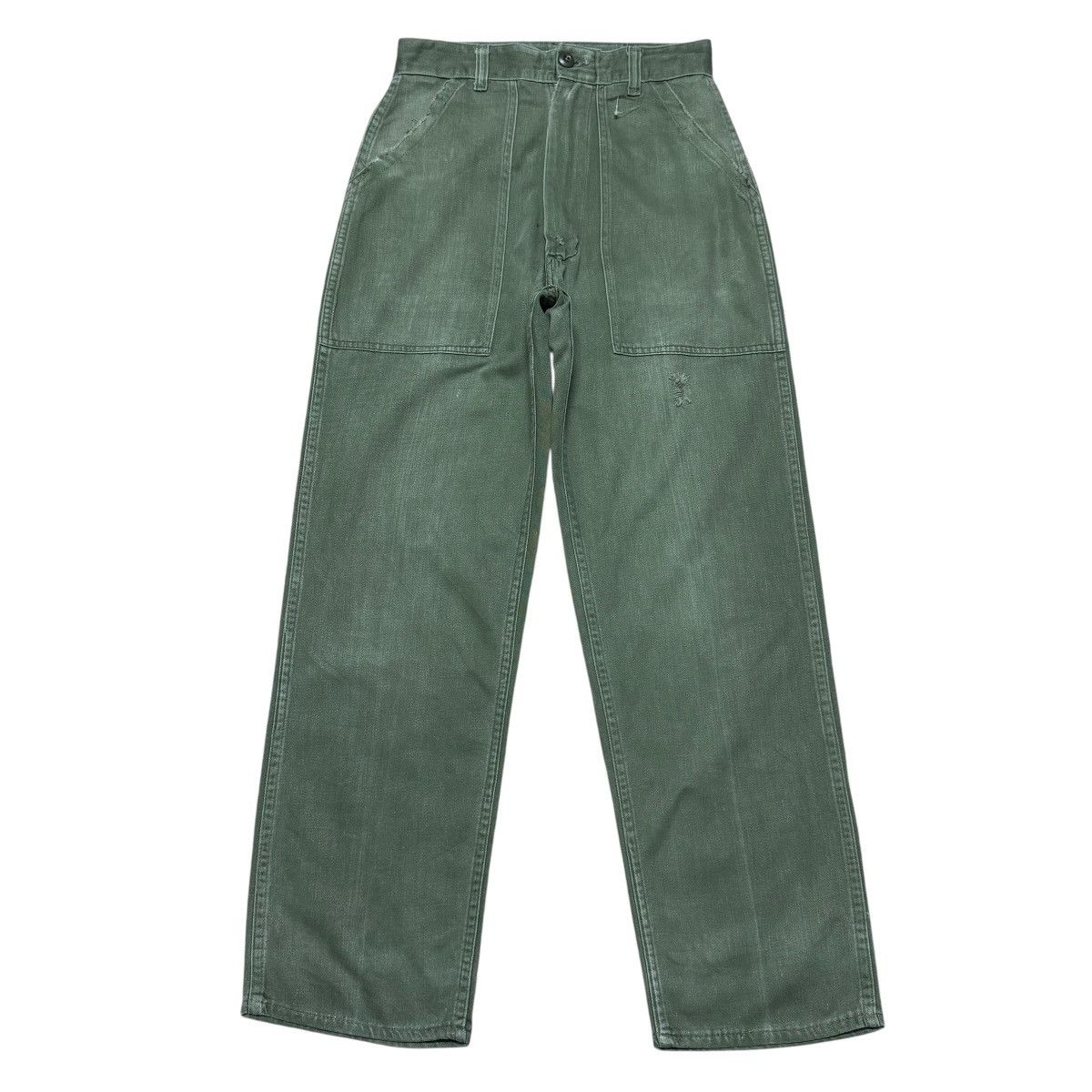 Vintage Vintage US Army OG107 Poplin Fatigue Pants Namwar Size US 28 / EU 44 - 2 Thumbnail