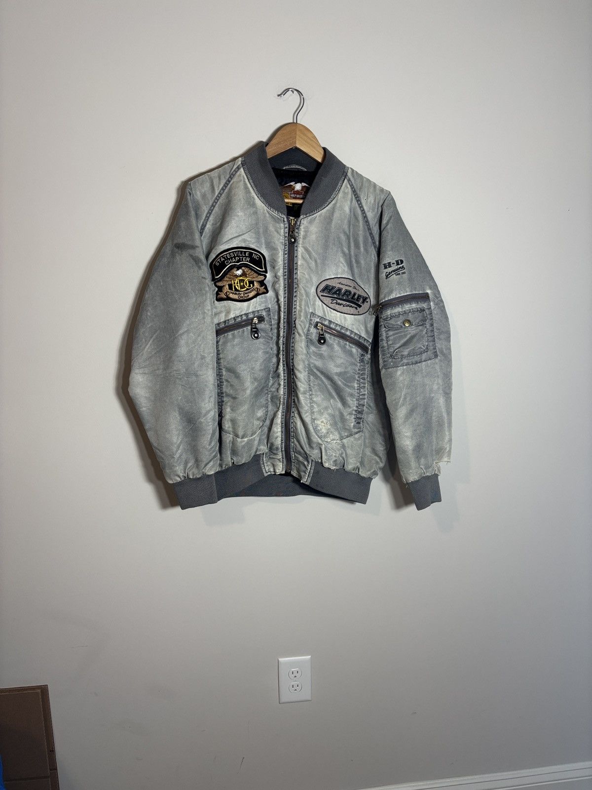 Harley Davidson Vintage Harley Davidson Motorcycles Nylon Bomber Jacket XL Size US L / EU 52-54 / 3 - 1 Thumbnail