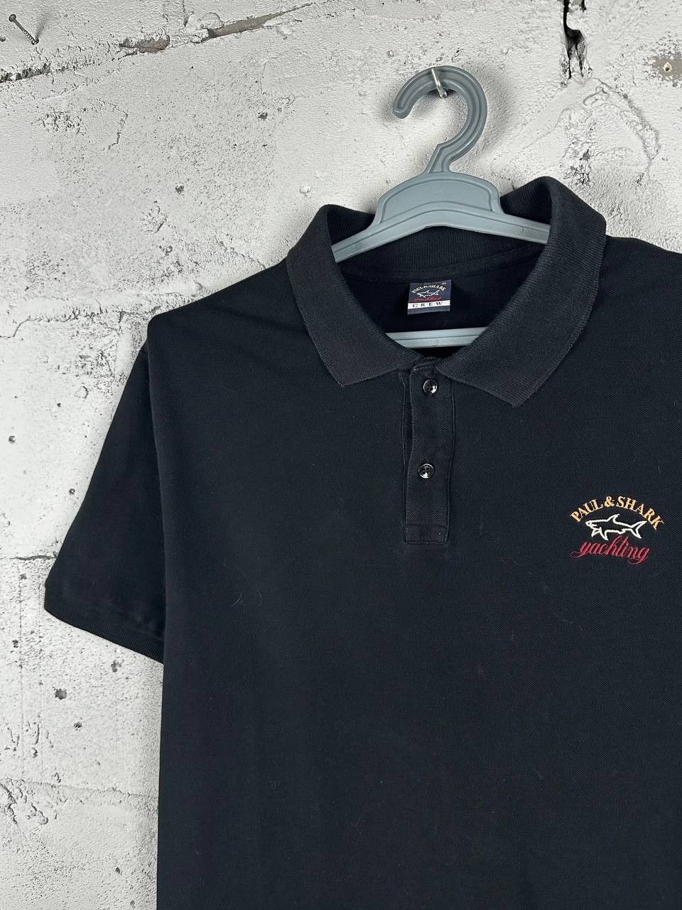 Paul & Shark × Vintage Vintage Paul Shark Logo Polo T shirt Black Size US XL / EU 56 / 4 - 1 Thumbnail