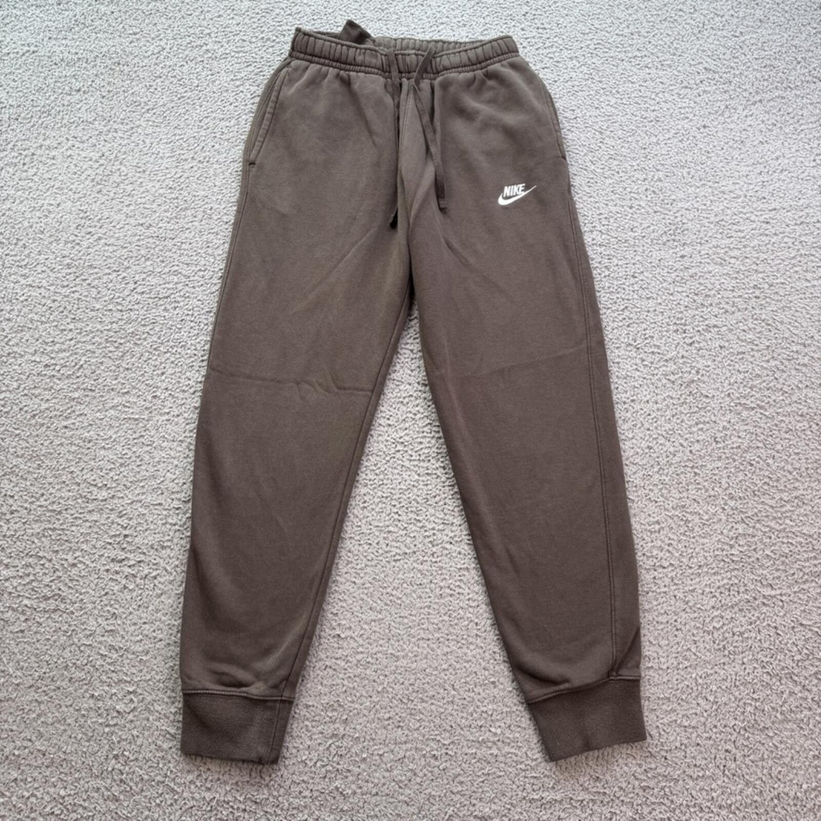 Nike Nike Brown Mini Swoosh Jogger Sweatpants Mens S Lounge Pants Size US 30 / EU 46 - 1 Thumbnail