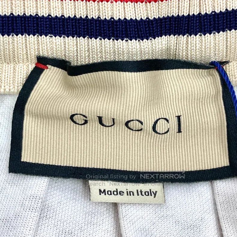Gucci Gucci Size S Light brown logo old flower full print striped Size 42" / US 20 - 7 Thumbnail
