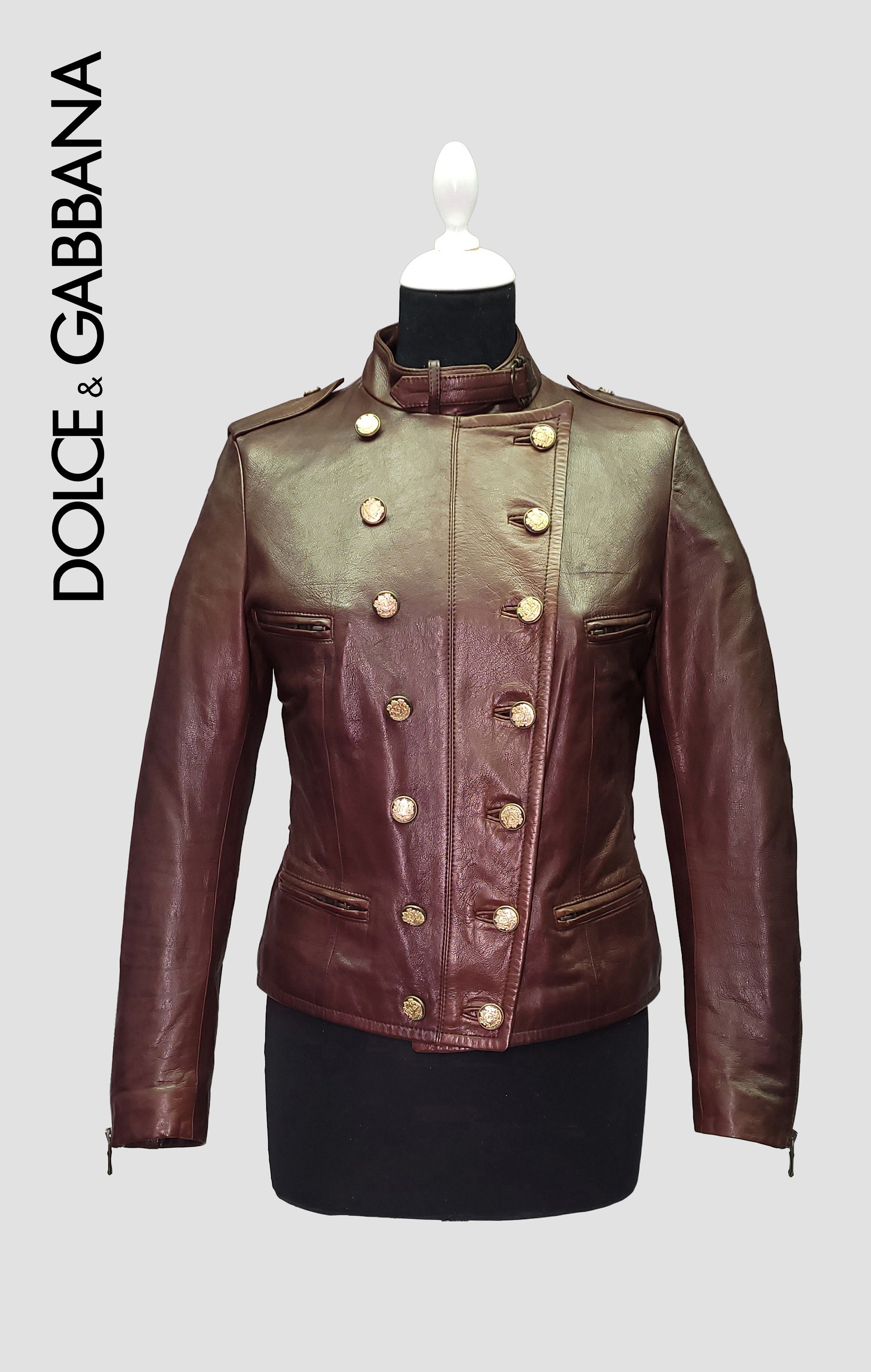 Dolce & Gabbana Dolce & Gabbane _ Italy _ Officer _ Leopard _ Lambskin Size S / US 4 / IT 40 - 1 Thumbnail