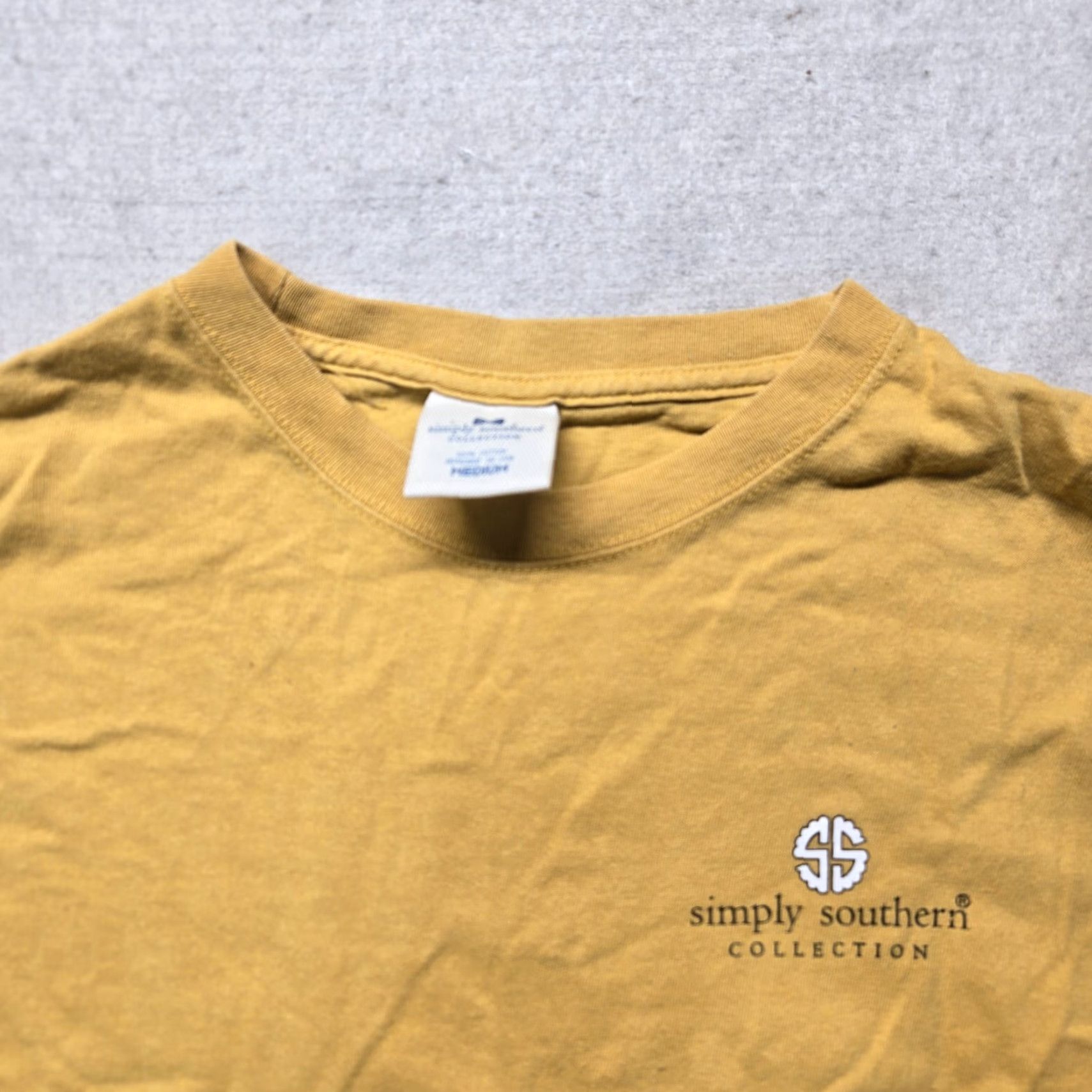 Vintage SIMPLY SOUTHERN Shirt Women XL Yellow Do More Of What Makes You Happy 10s? Size XL / US 12-14 / IT 48-50 - 3 Thumbnail
