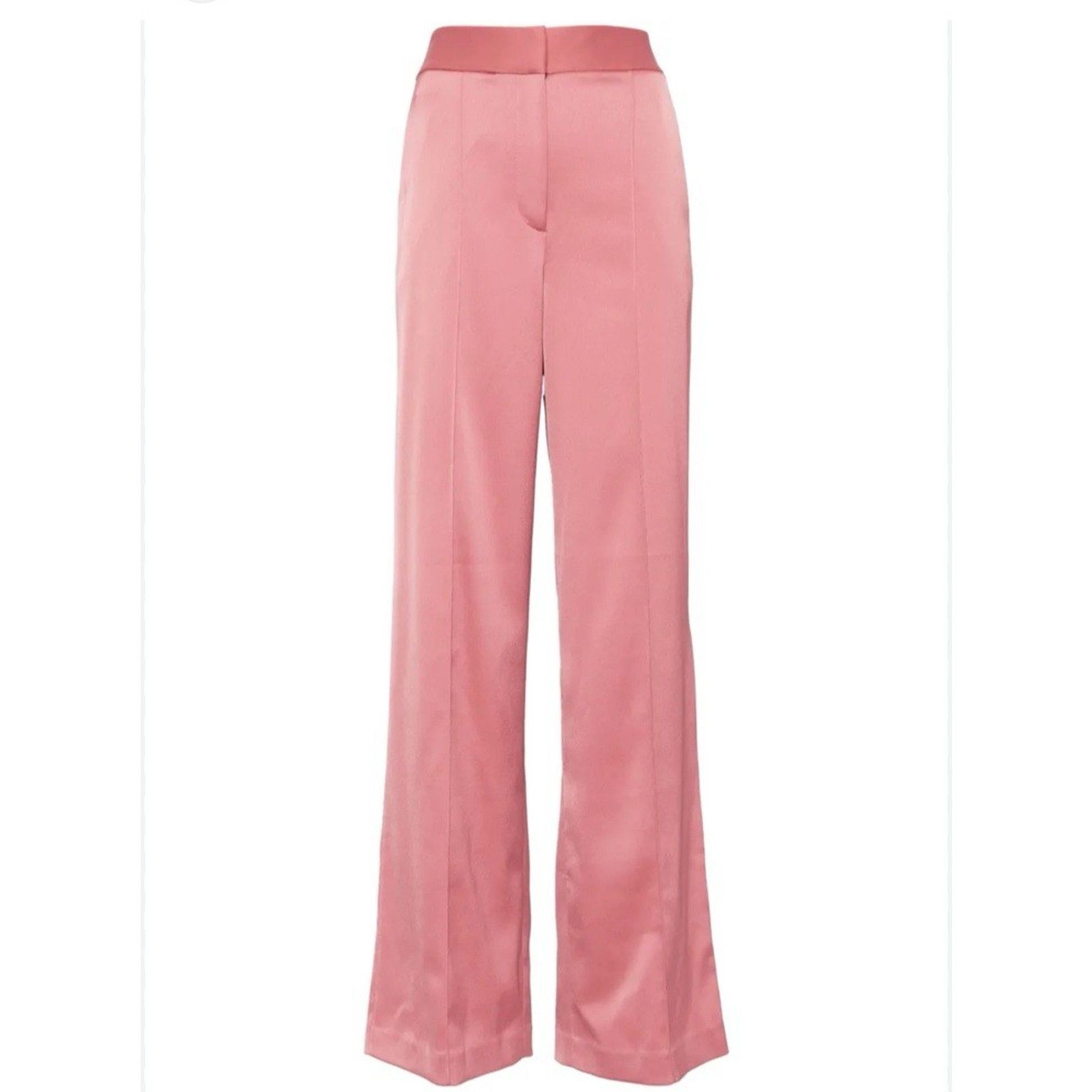 Veronica Beard Veronica Beard Edia Satin Wide leg Pants In Rose, NWT 10 Size 32" / US 10 / IT 46 - 1 Thumbnail