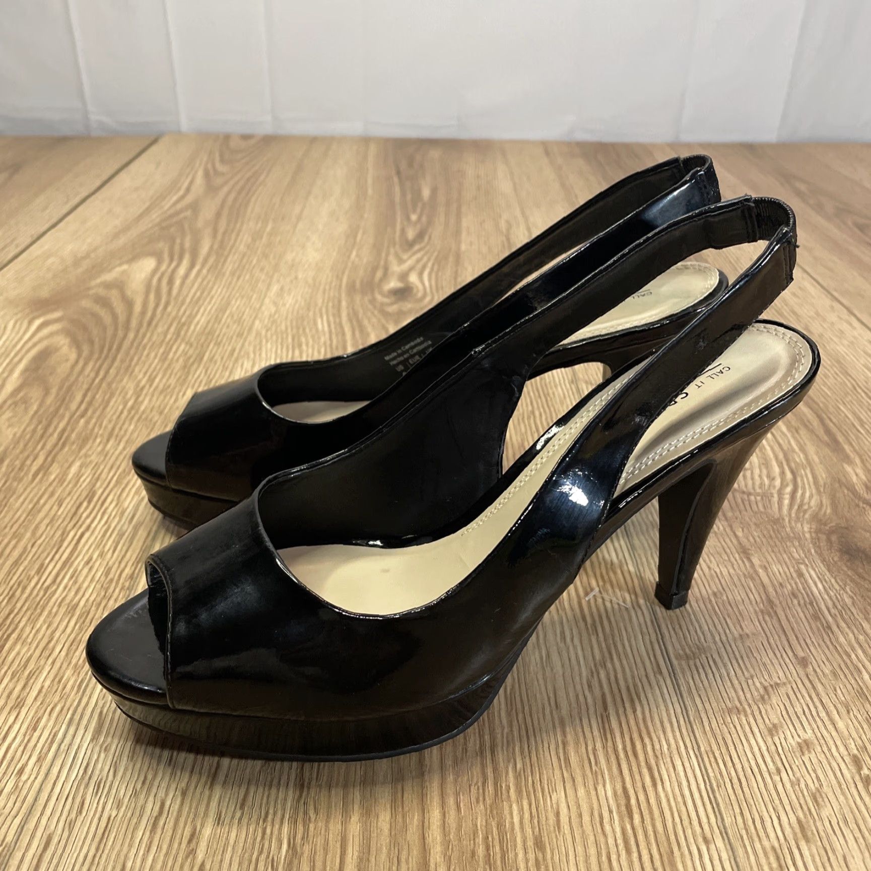 Call It Spring VINTAGE Call It Spring Women's Heel Size 9 Black Open Toe Stiletto Strappy Synthetic Size ONE SIZE - 5 Thumbnail