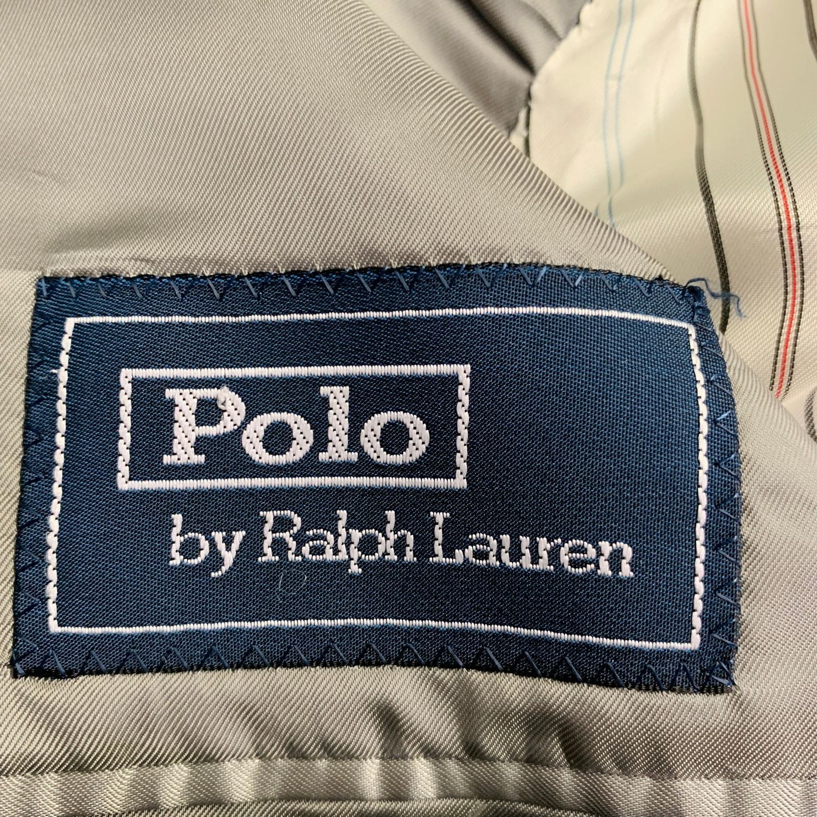 Ralph Lauren Grey Light Grey Herringbone Camel Hair Sport Coat Size 38R - 8 Thumbnail