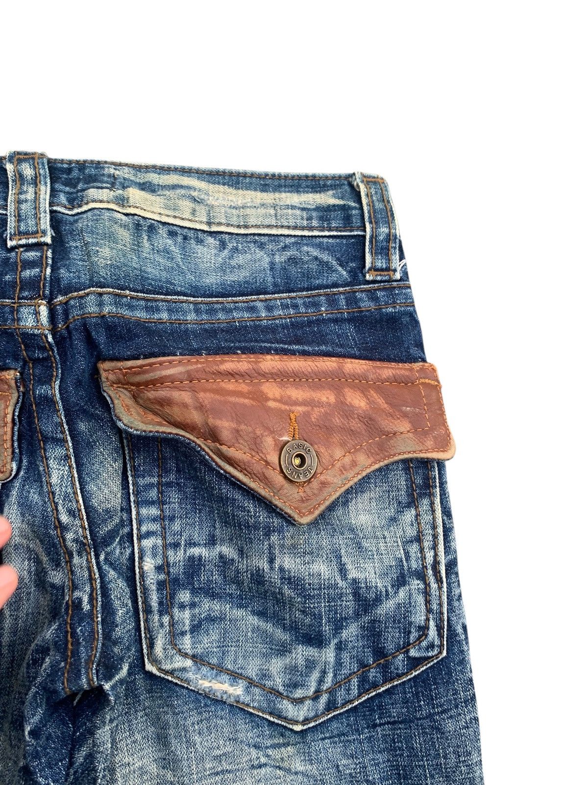 Tornado Mart Flare Cook Jeans Rusty Punk Japanese Distressed denim Size US 28 / EU 44 - 12 Thumbnail