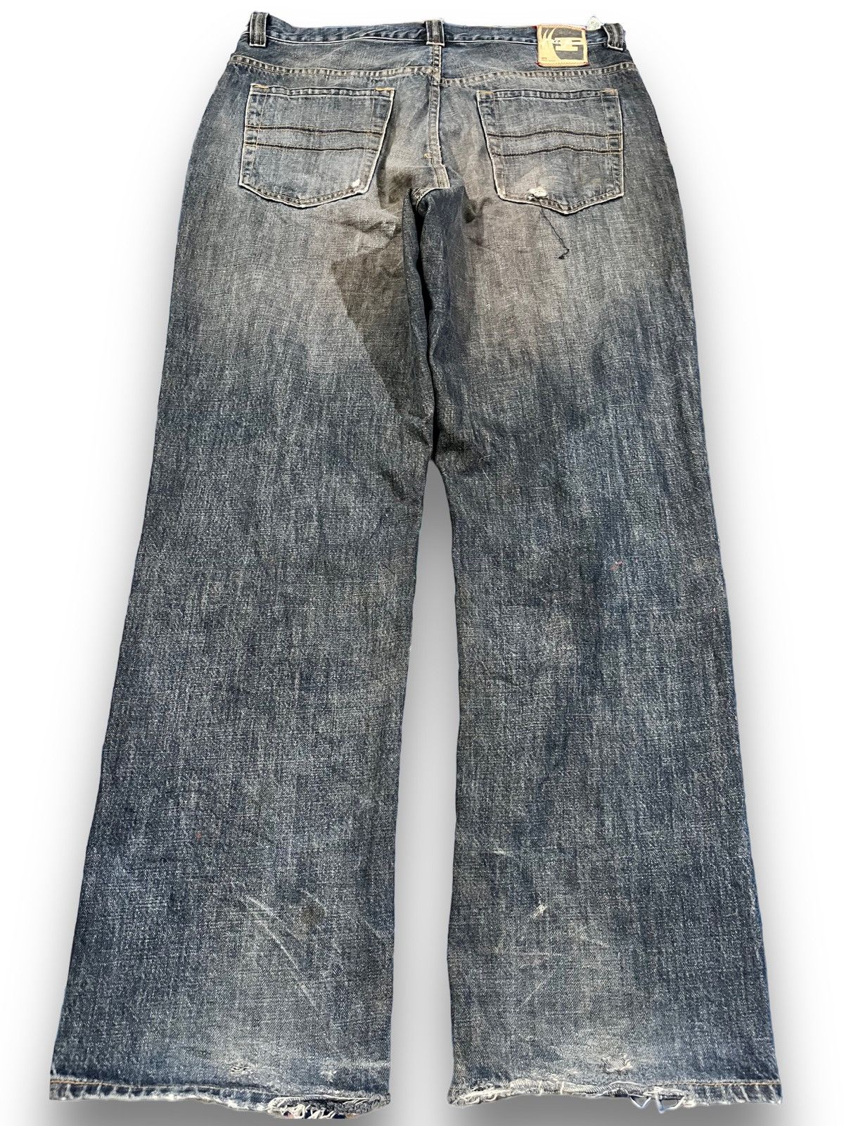 Phat Farm Vintage Phat Farm Baggy Mudwash Denim Size US 35 - 6 Thumbnail