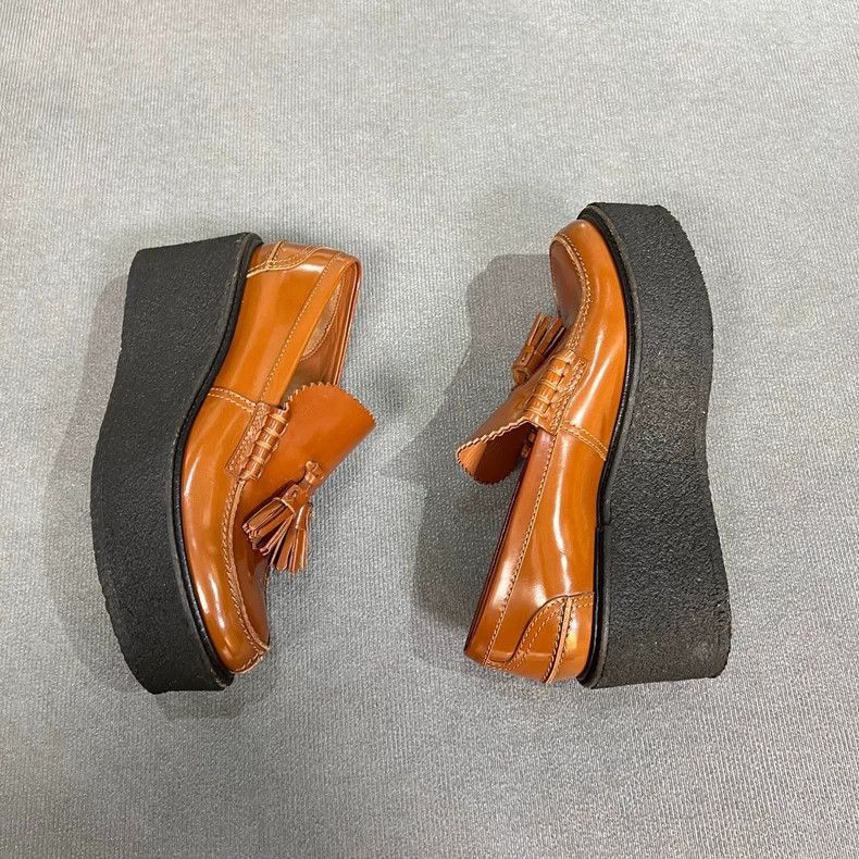 Celine Celine Caramel ThickFootbed Loafers Size US 7.5 / EU 40-41 - 5 Thumbnail
