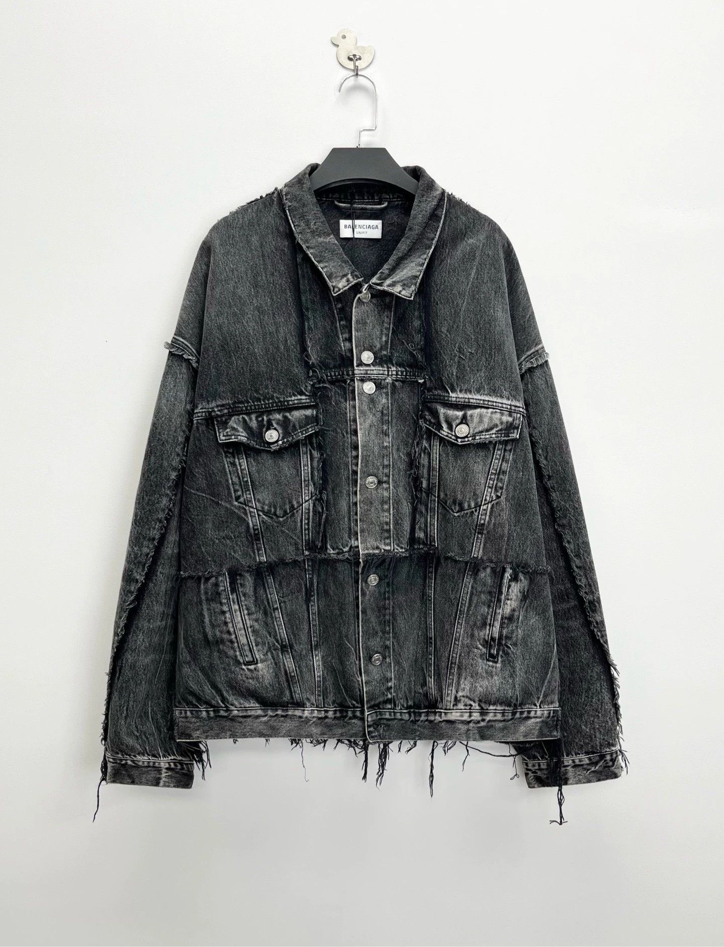 Balenciaga Balenciaga Cut-Up Distressed Denim Jacket - dmc Size US M / EU 48-50 / 2 - 1 Thumbnail