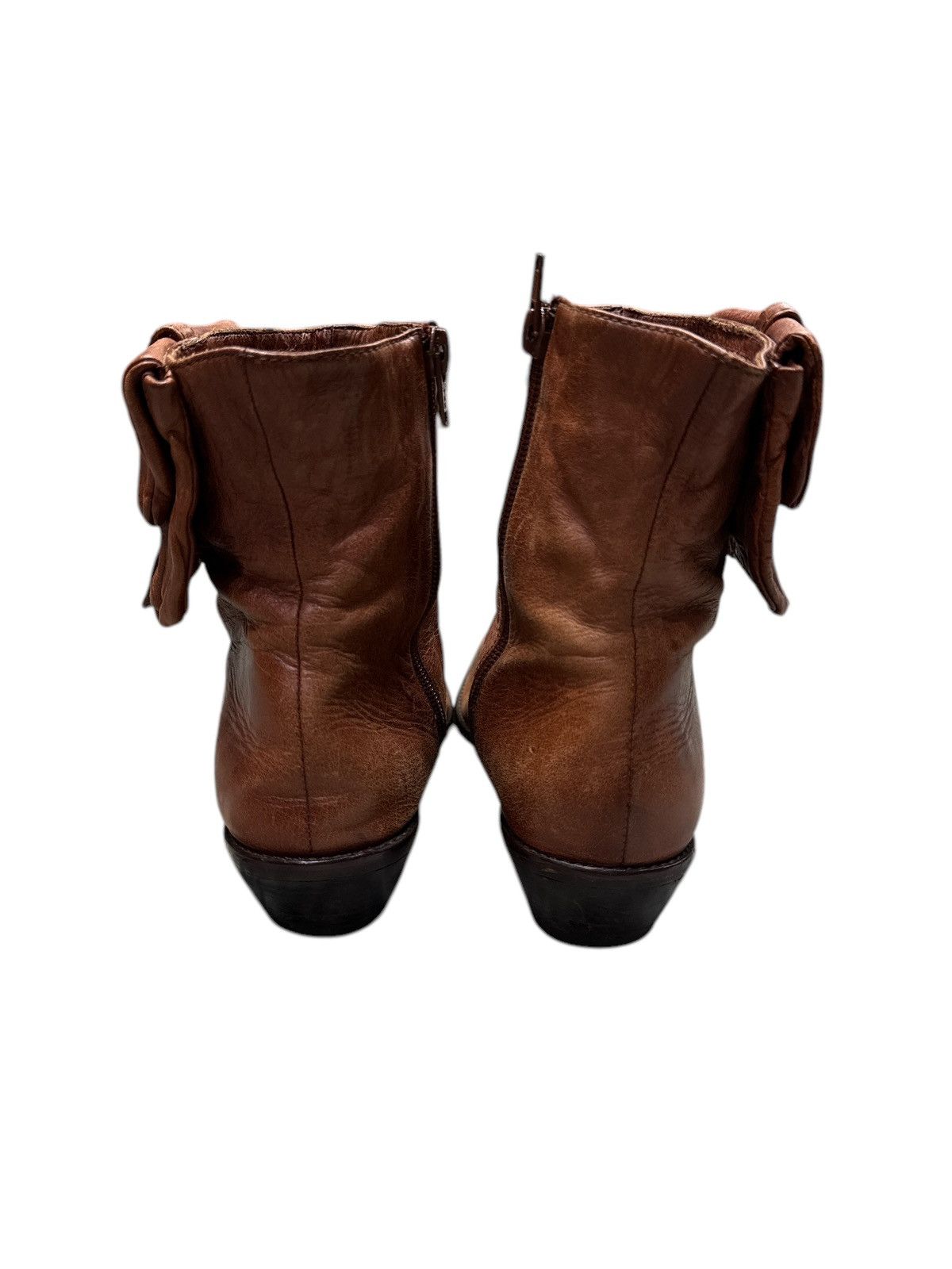 Issey Miyake TSUMORI CHISATO WALL LEATHER ANKLE BOOTS M Size US 6.5 / IT 36.5 - 6 Thumbnail