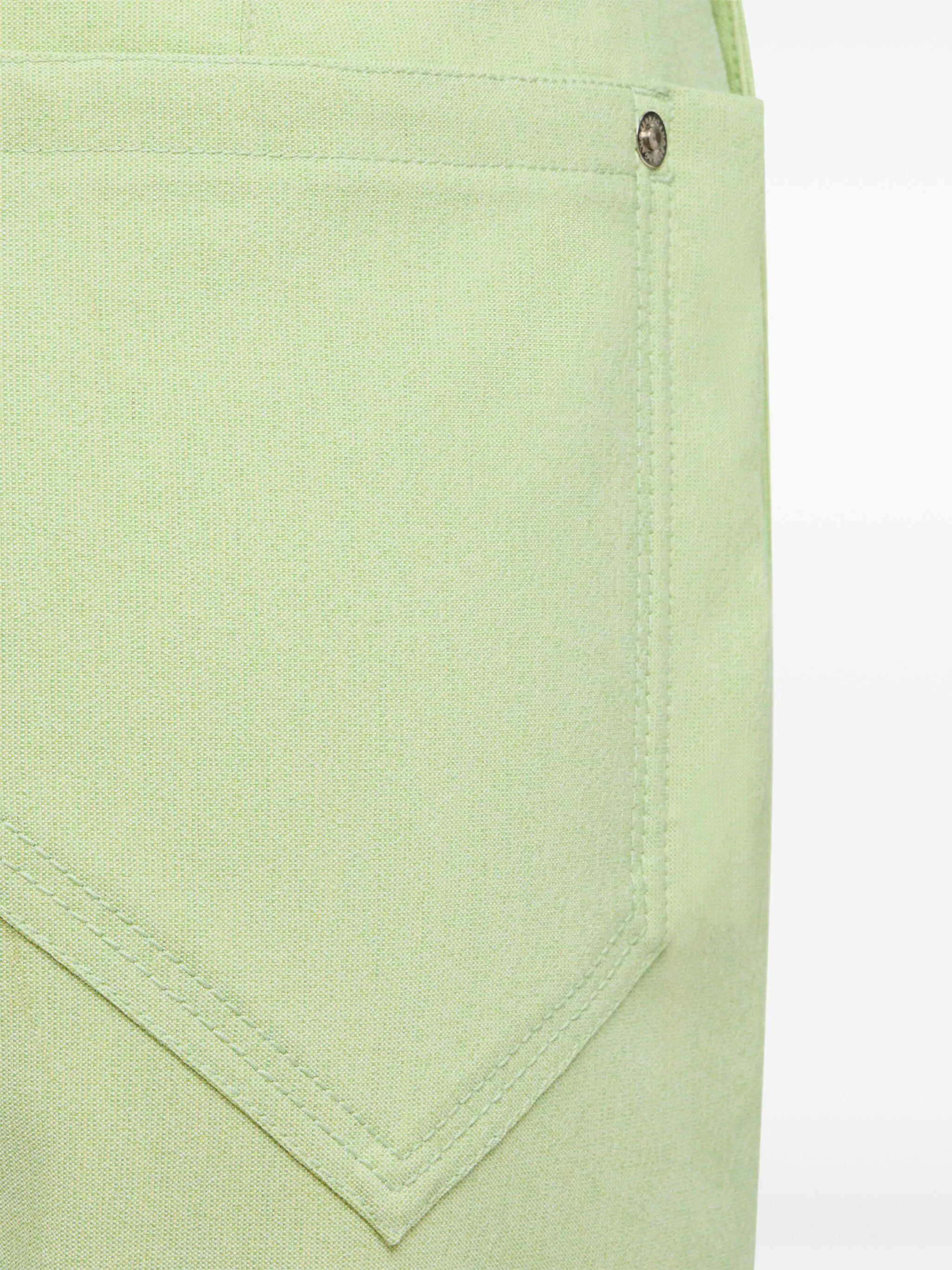 Salvatore Ferragamo o1s1rm0126 Hi Waisted Carpenter Pant in Lime Green Size 28" / US 6 / IT 42 - 6 Thumbnail