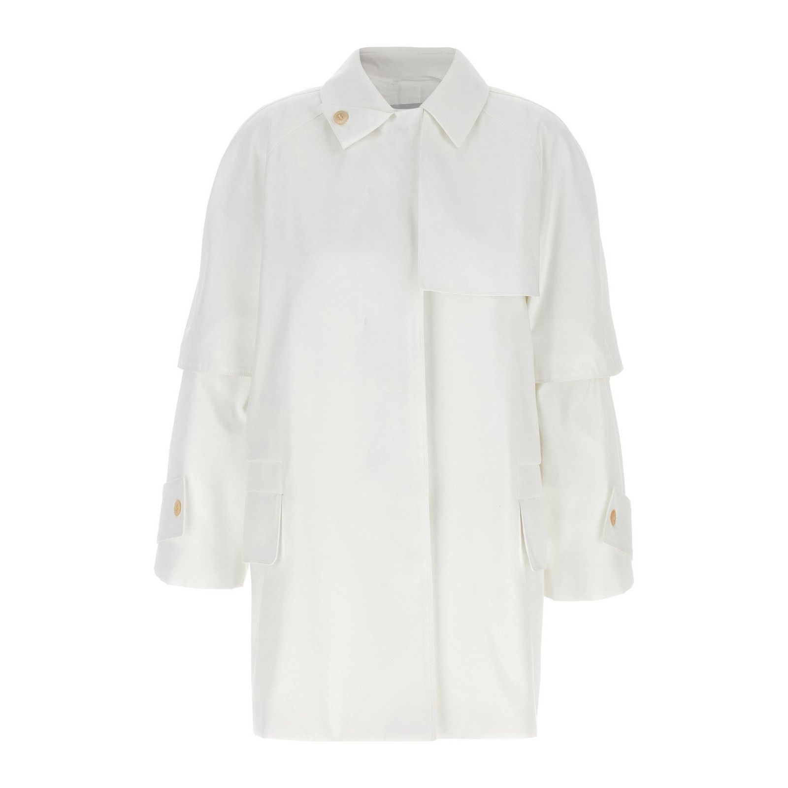 Max Mara MAX MARA Baba White Waterproof Long Trench Coat New & Authen Size XS / US 0-2 / IT 36-38 - 1 Thumbnail
