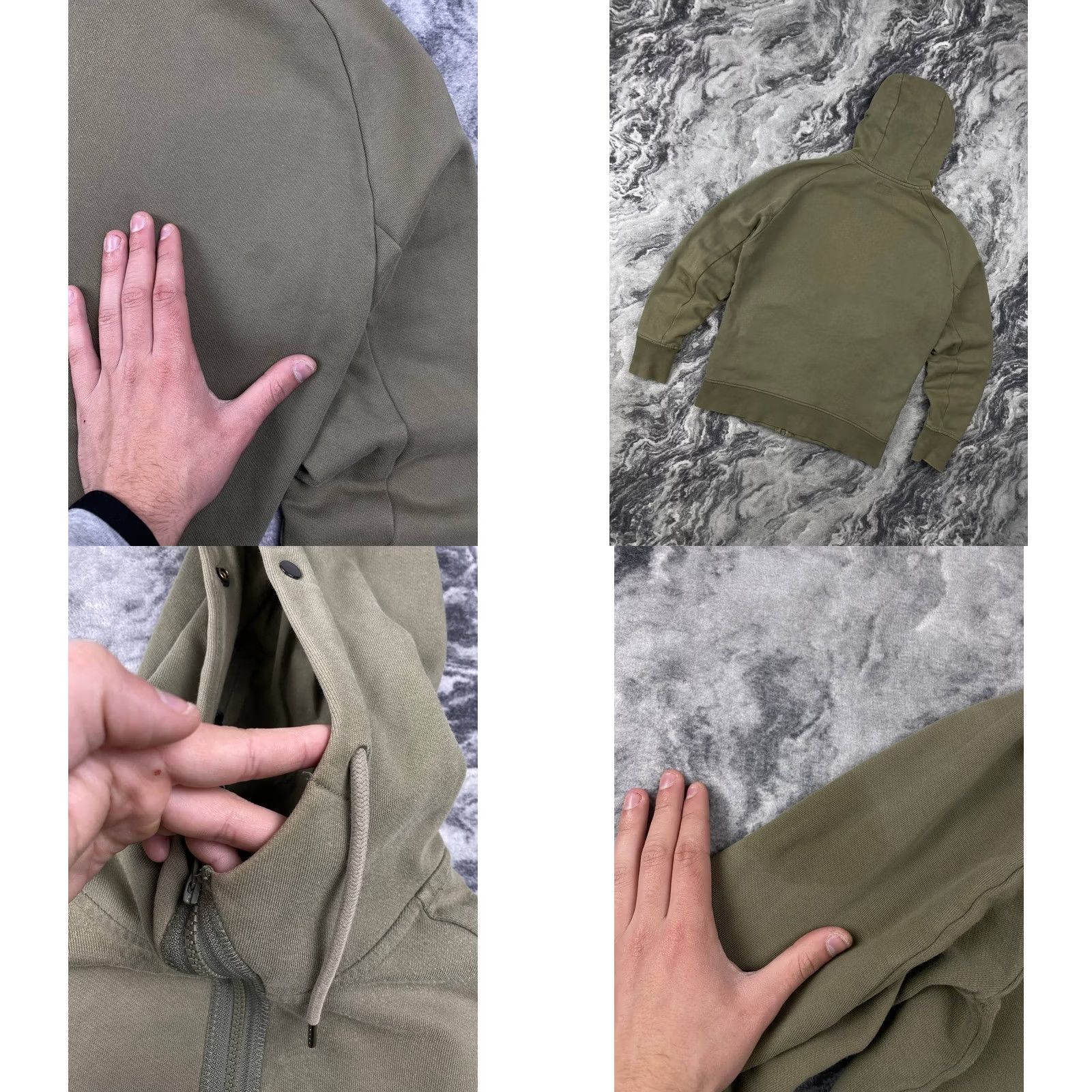 Vintage CP Company Hoodie Men Full Zip Goggle Hooded S Green Size US S / EU 44-46 / 1 - 10 Thumbnail