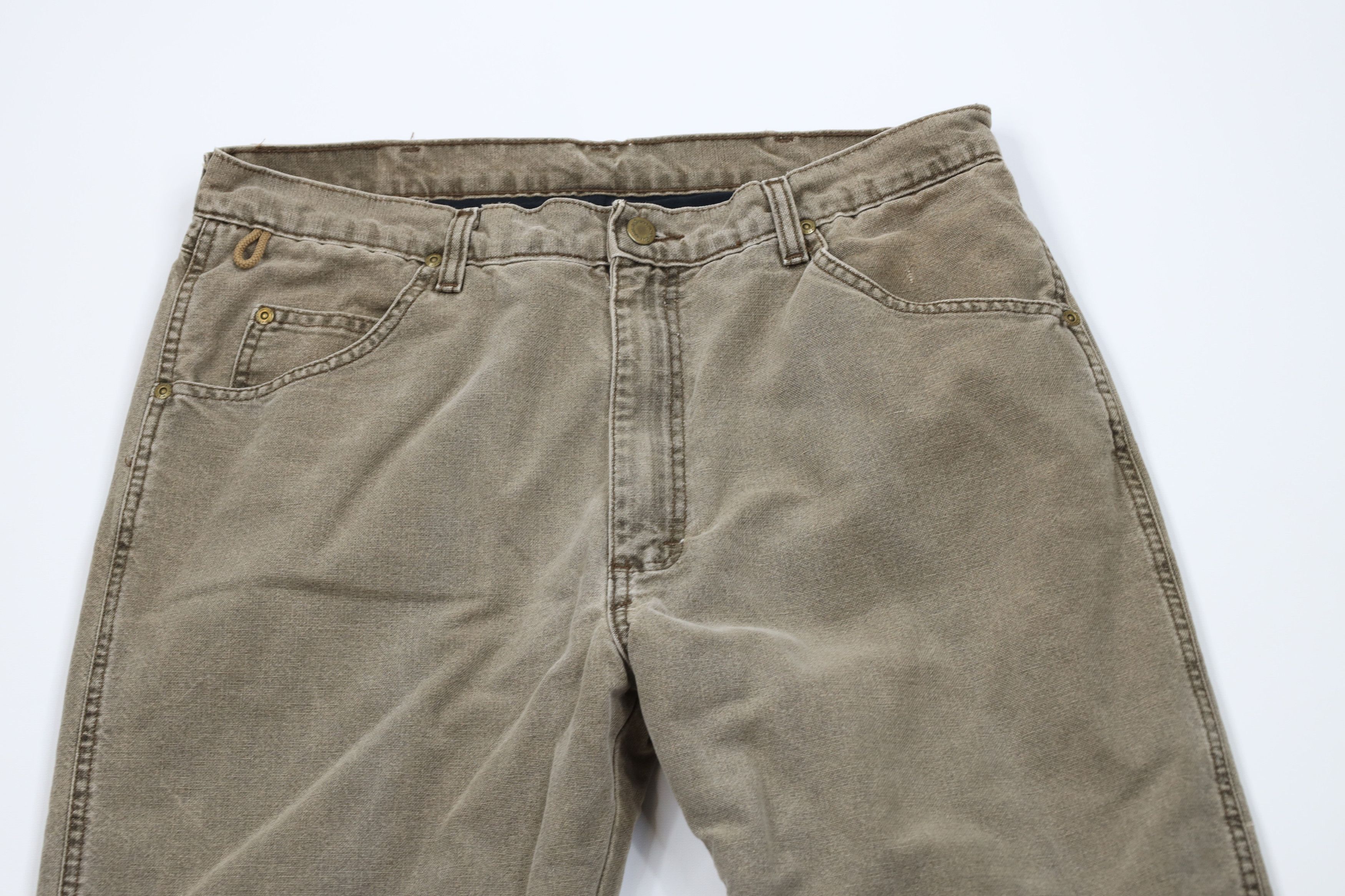 Wrangler Vintage 90s Wrangler Quilted Fleece Lined Straight Leg Jeans Size US 34 / EU 50 - 3 Thumbnail