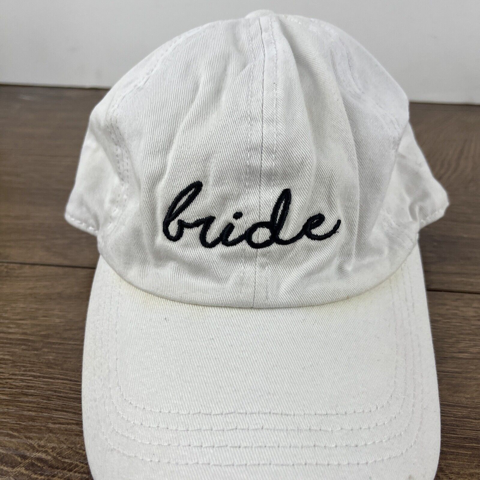 Other Bride Hat Bride White Hat Adjustable Adult Size Hat Cap Size ONE SIZE - 5 Thumbnail